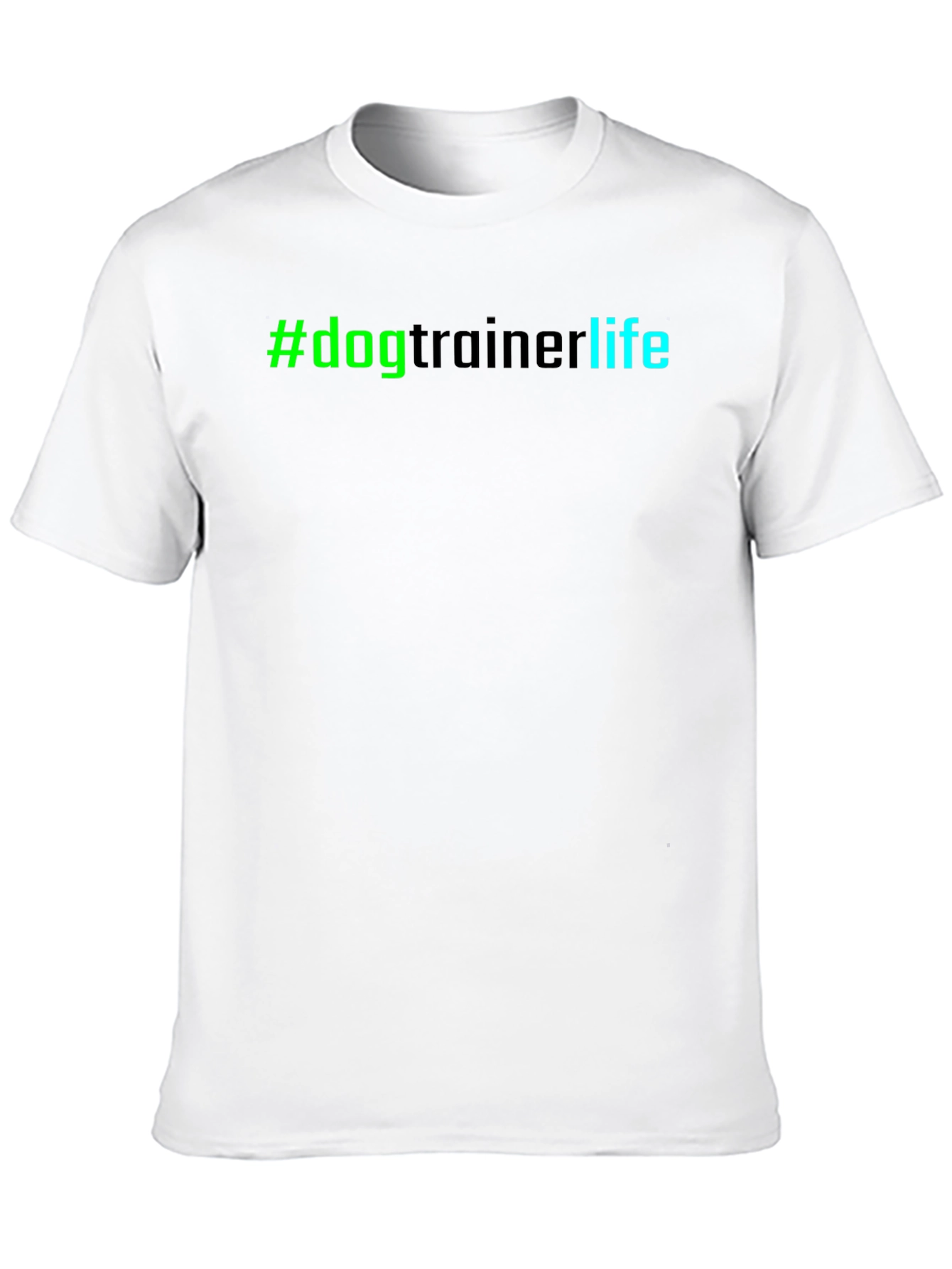 Black #DogTrainerLife Graphic Tee - Comfortable Black T-Shirt view 10