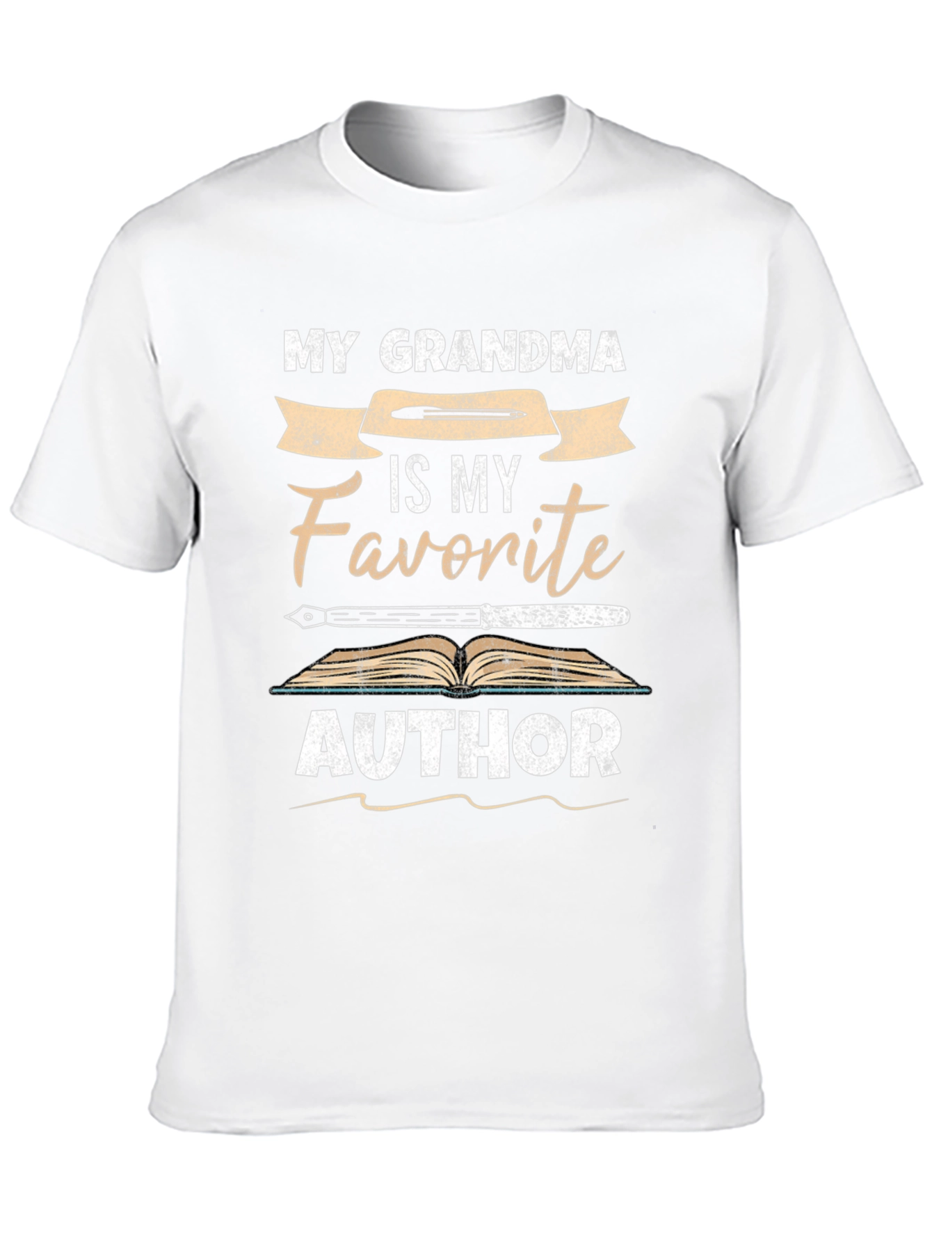 Black My Grandma is My Favorite Author Novelty T-Shirt view 10