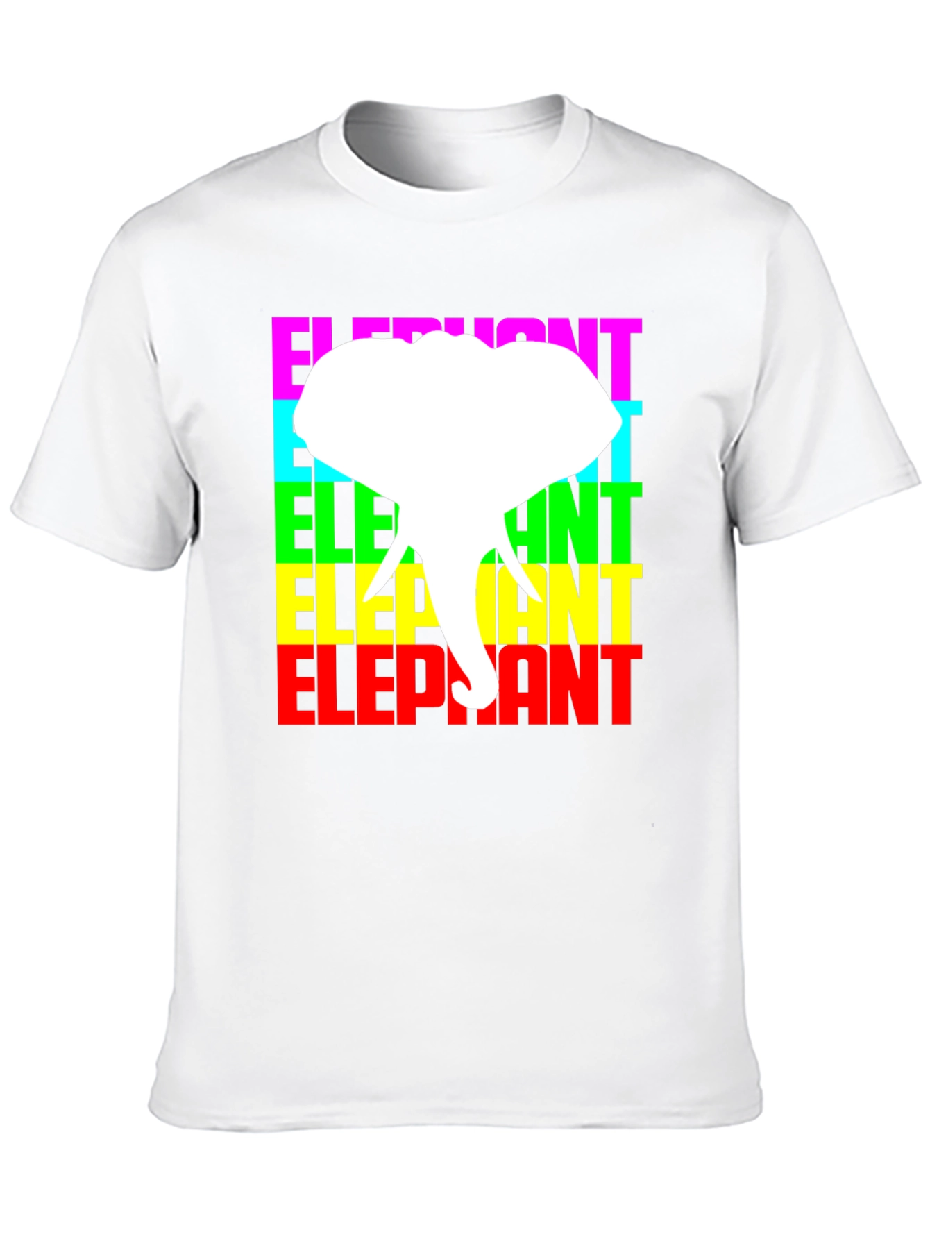 Black Elephant Graphic Tee - Colorful Design view 10
