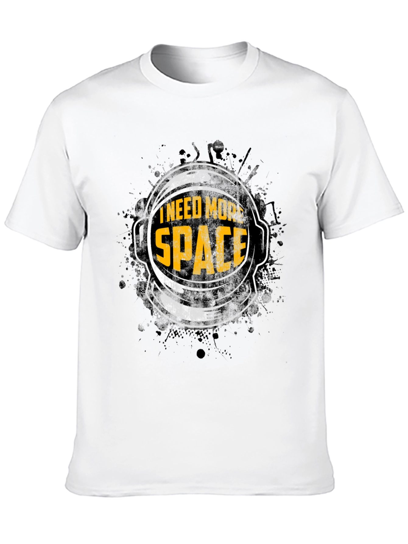 Black I Need More Space Graphic T-Shirt - Astronaut Humor Tee view 10