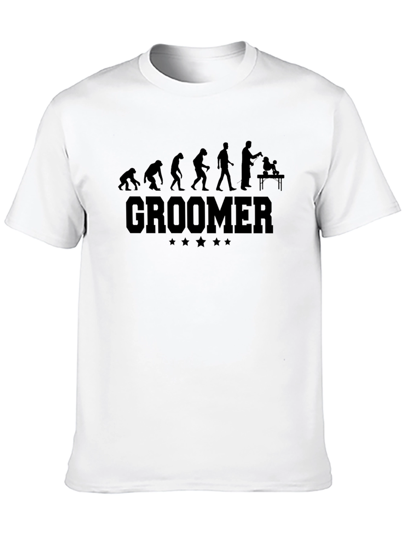 Black Groomer Evolution Black T-Shirt view 10