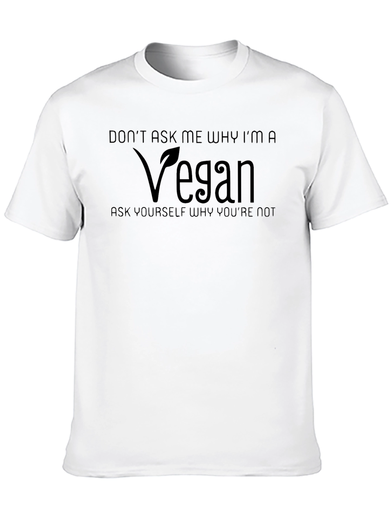 Black Vegan T-Shirt - Don't Ask Me Why! view 10