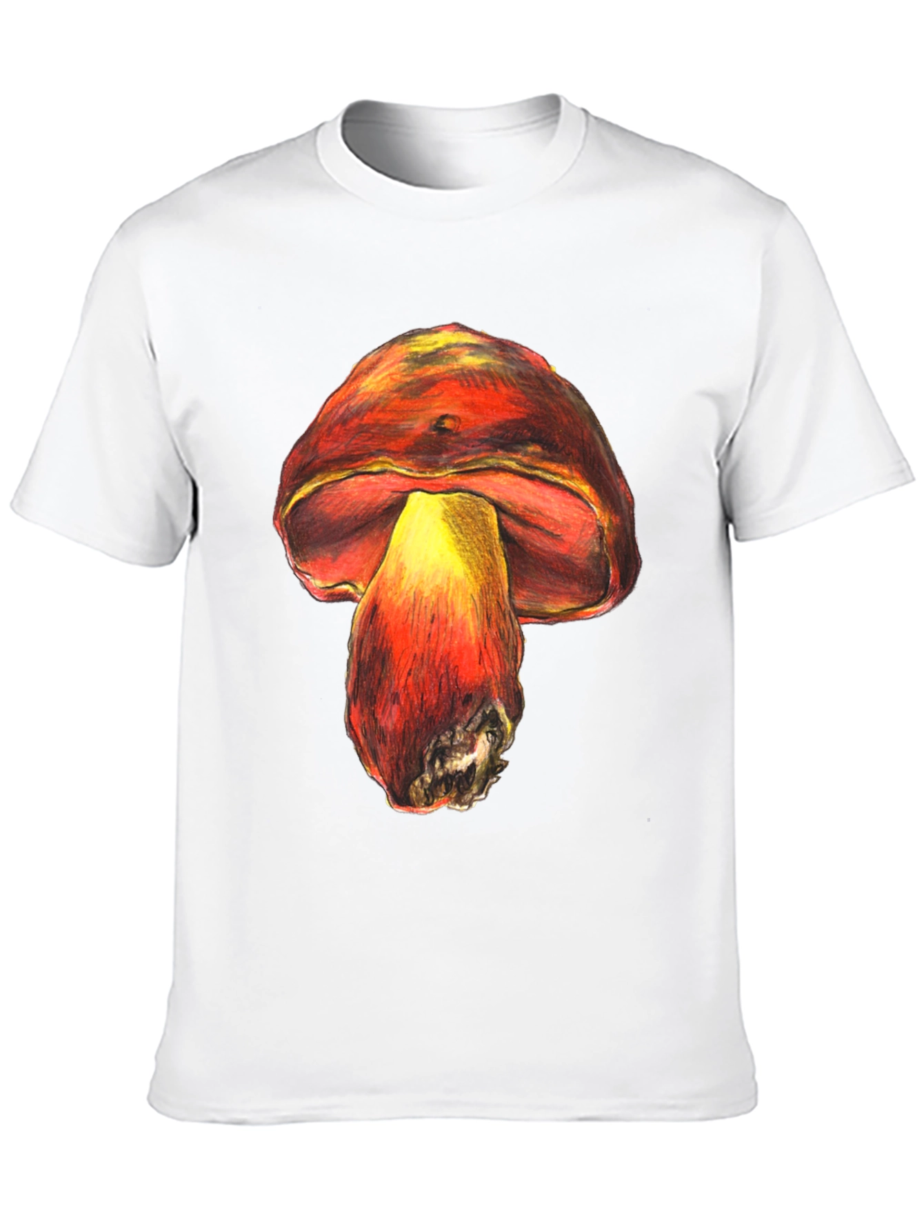 Black Mushroom Graphic Tee - Unique Unisex Design view 10