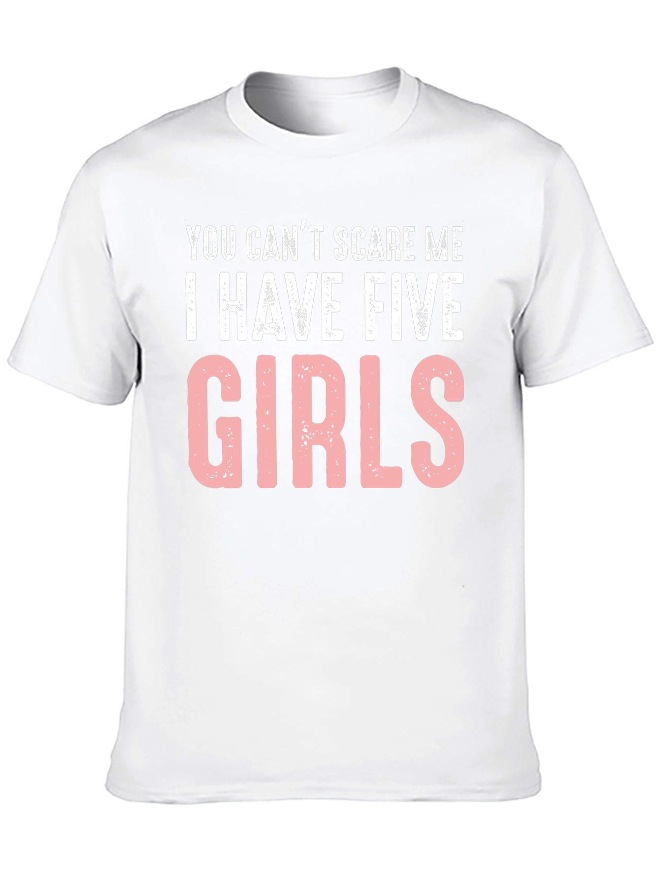 Black Five Girls T-Shirt - Funny Dad Tee view 10
