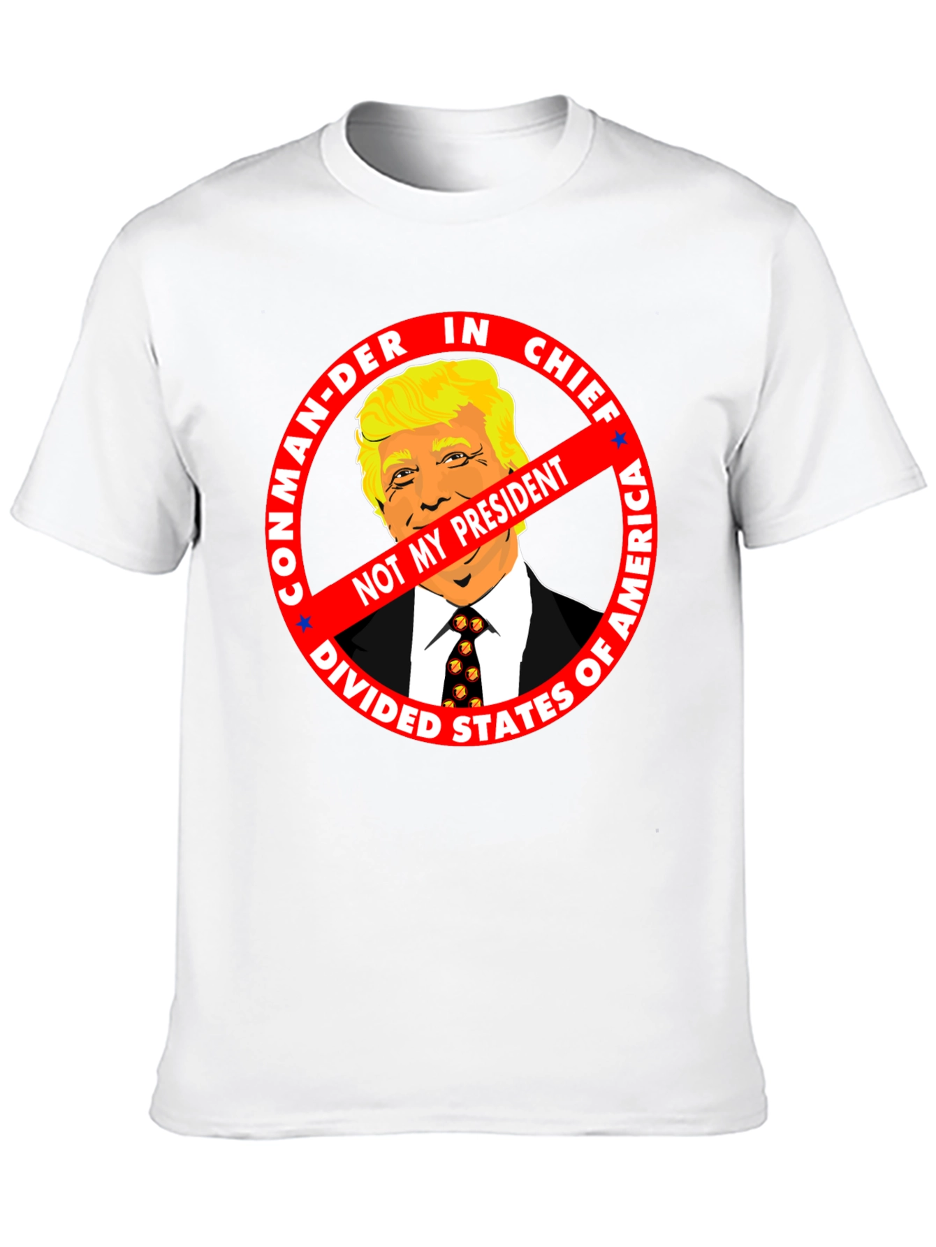 Black Not My President Anti-Trump Graphic Tee view 10