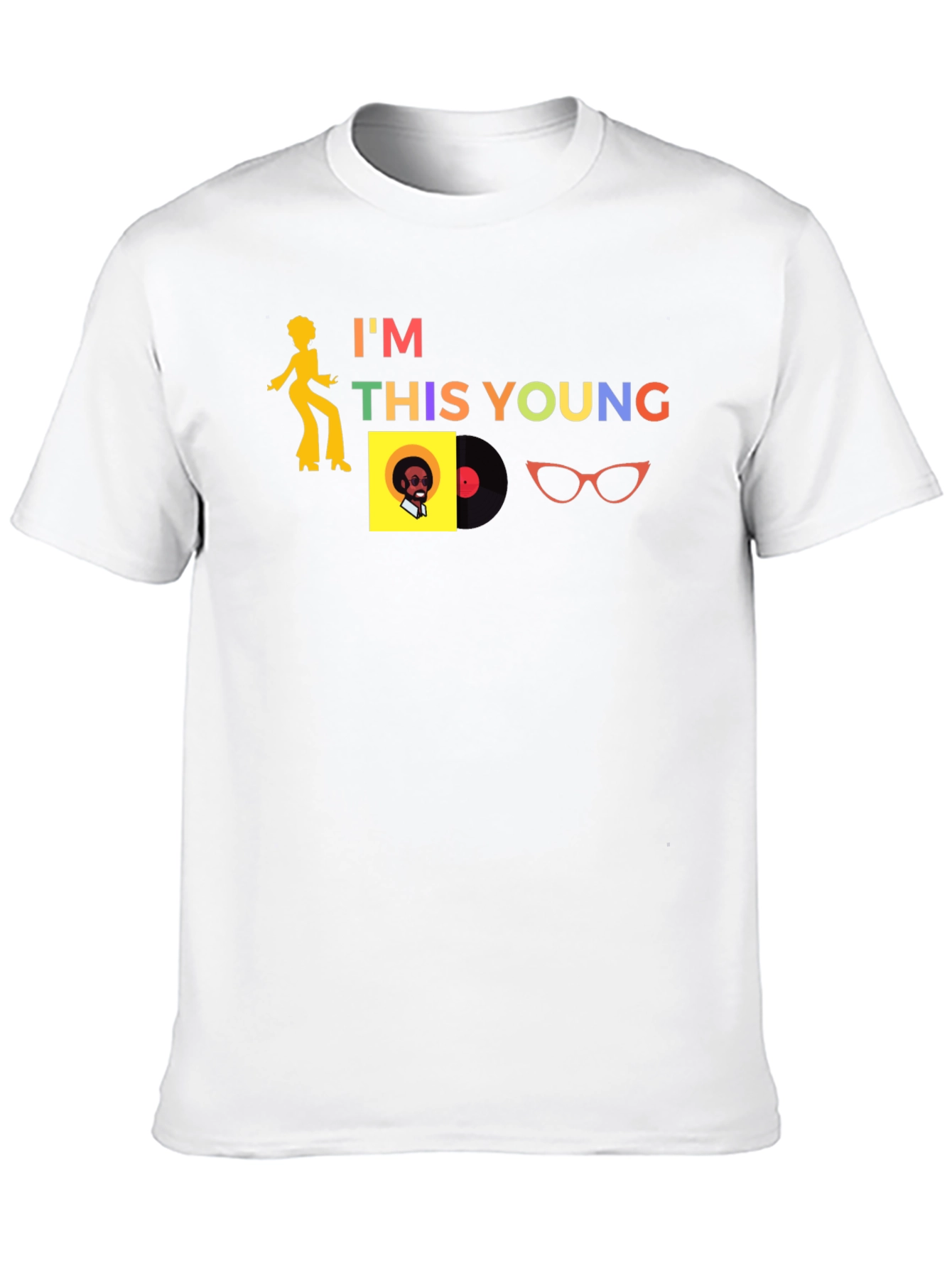 Black I'm This Young Retro Graphic Tee view 10