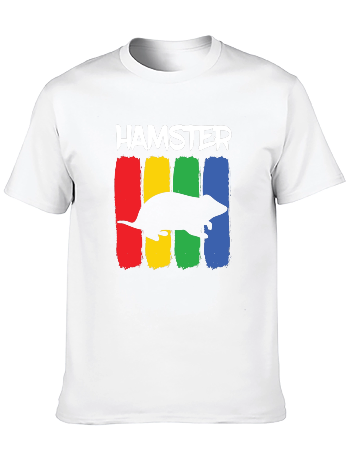 Black Hamster Rainbow T-Shirt - Novelty Animal Tee view 10