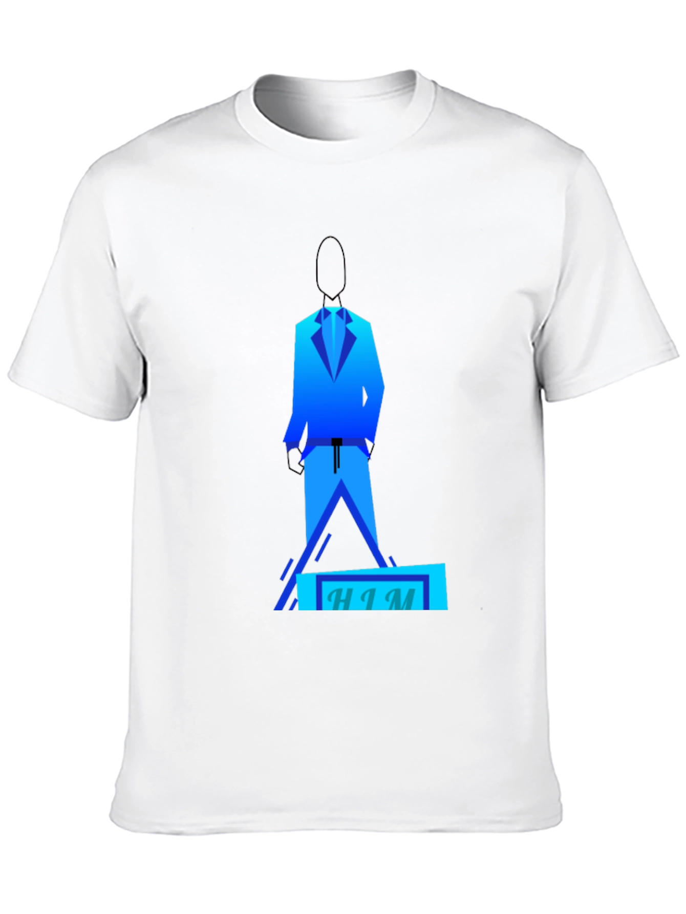 Geometric HIM Graphic Tee - Modern Design - 10