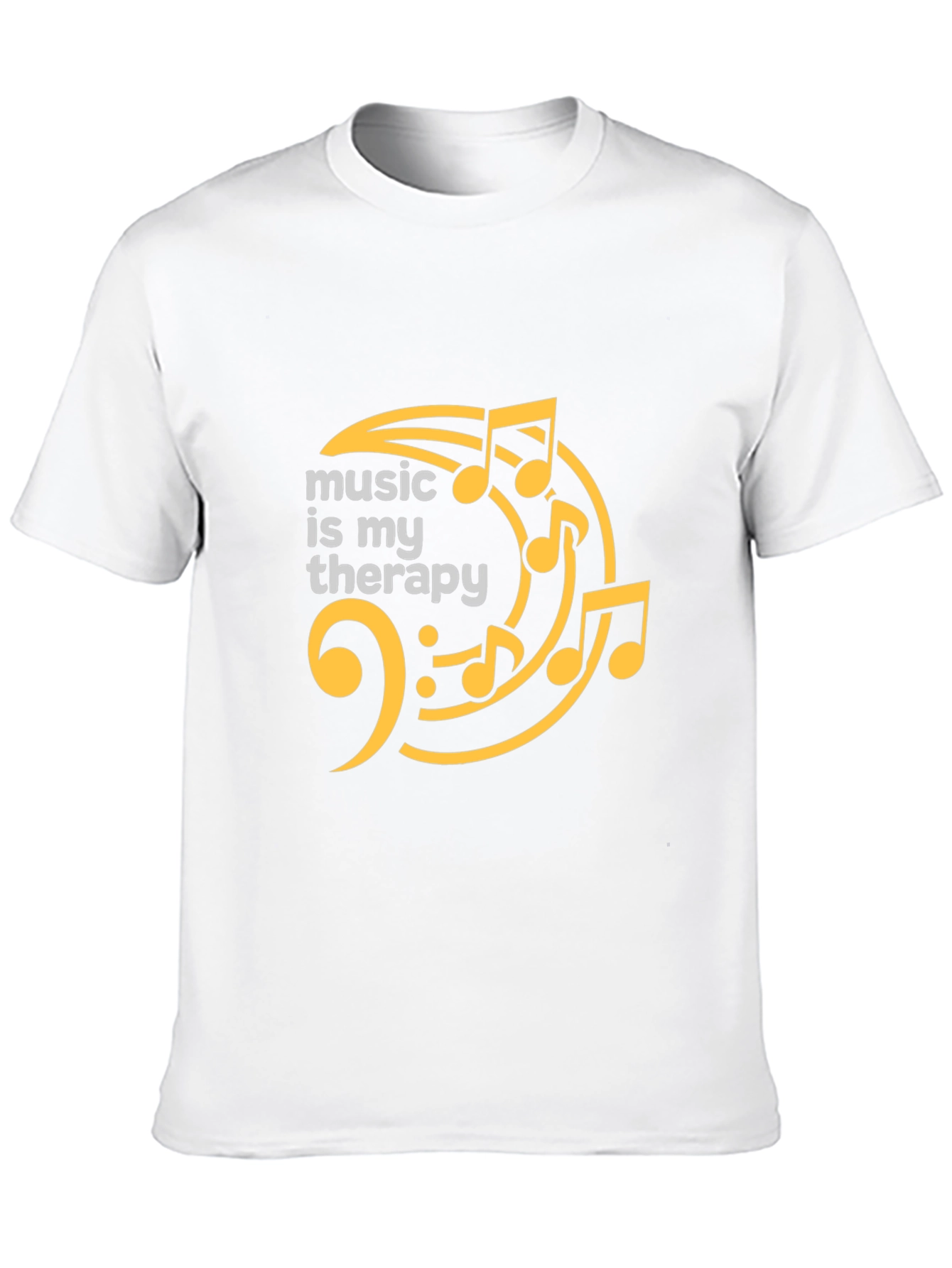 Black Music Therapy Black T-Shirt view 10