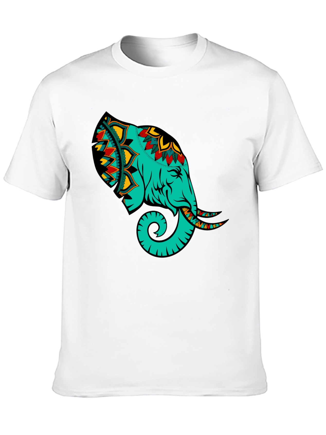 Black Elephant Graphic Black T-Shirt view 10