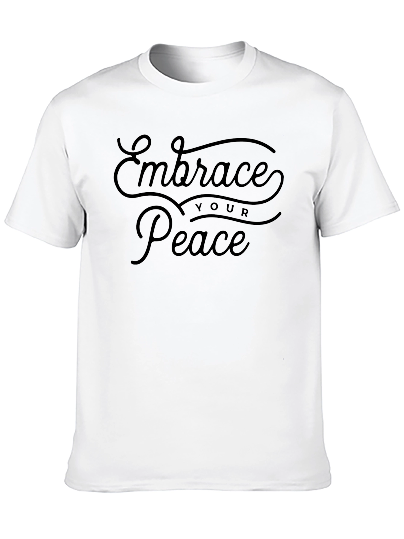 Black Embrace Your Peace Graphic T-Shirt view 10