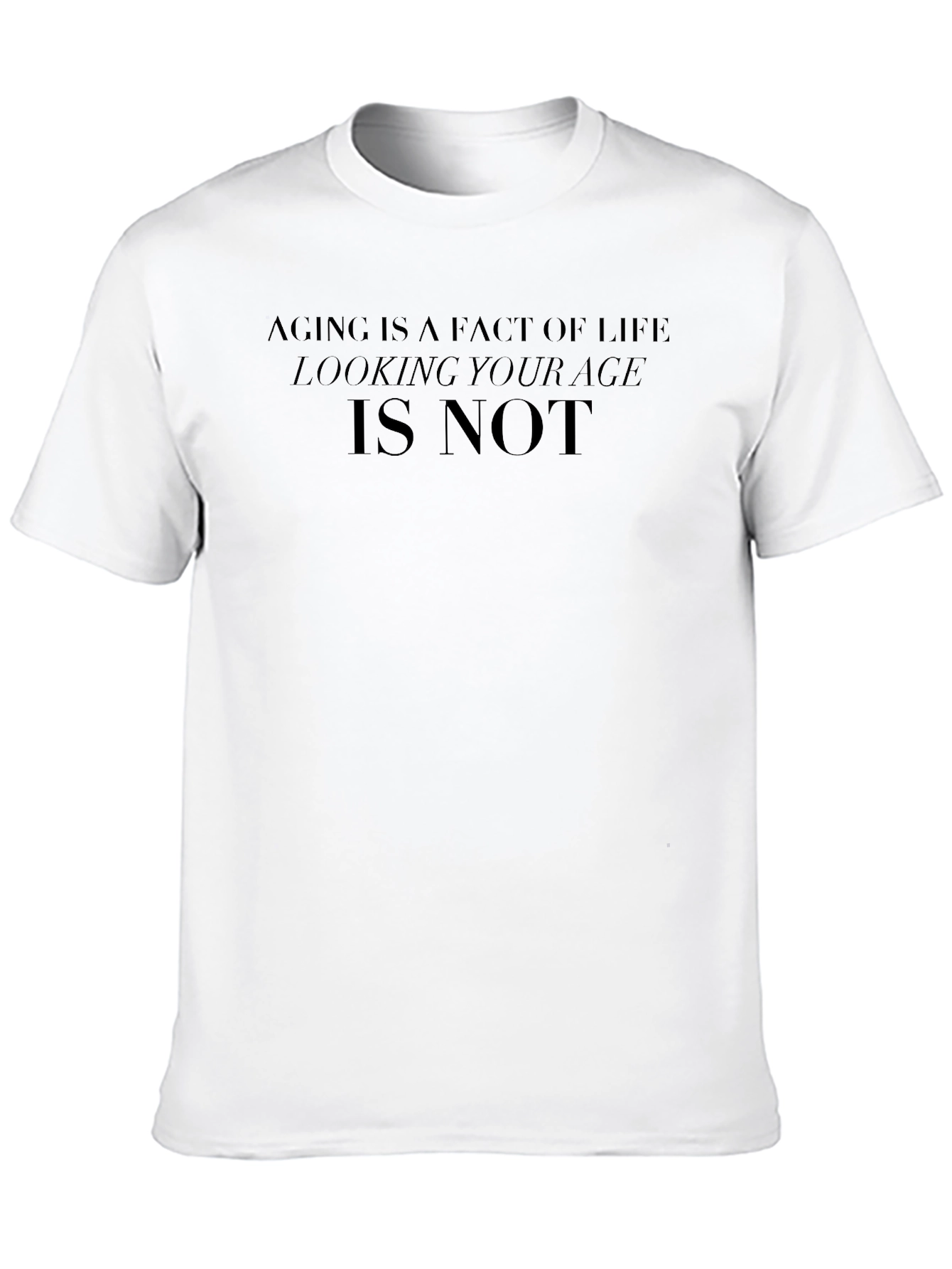 Black Aging is a Fact T-Shirt - Men's Black Tee view 10