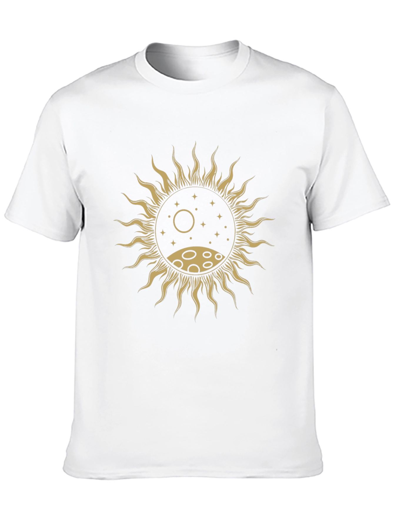 Black Sun and Moon Graphic T-Shirt - Celestial Design view 10