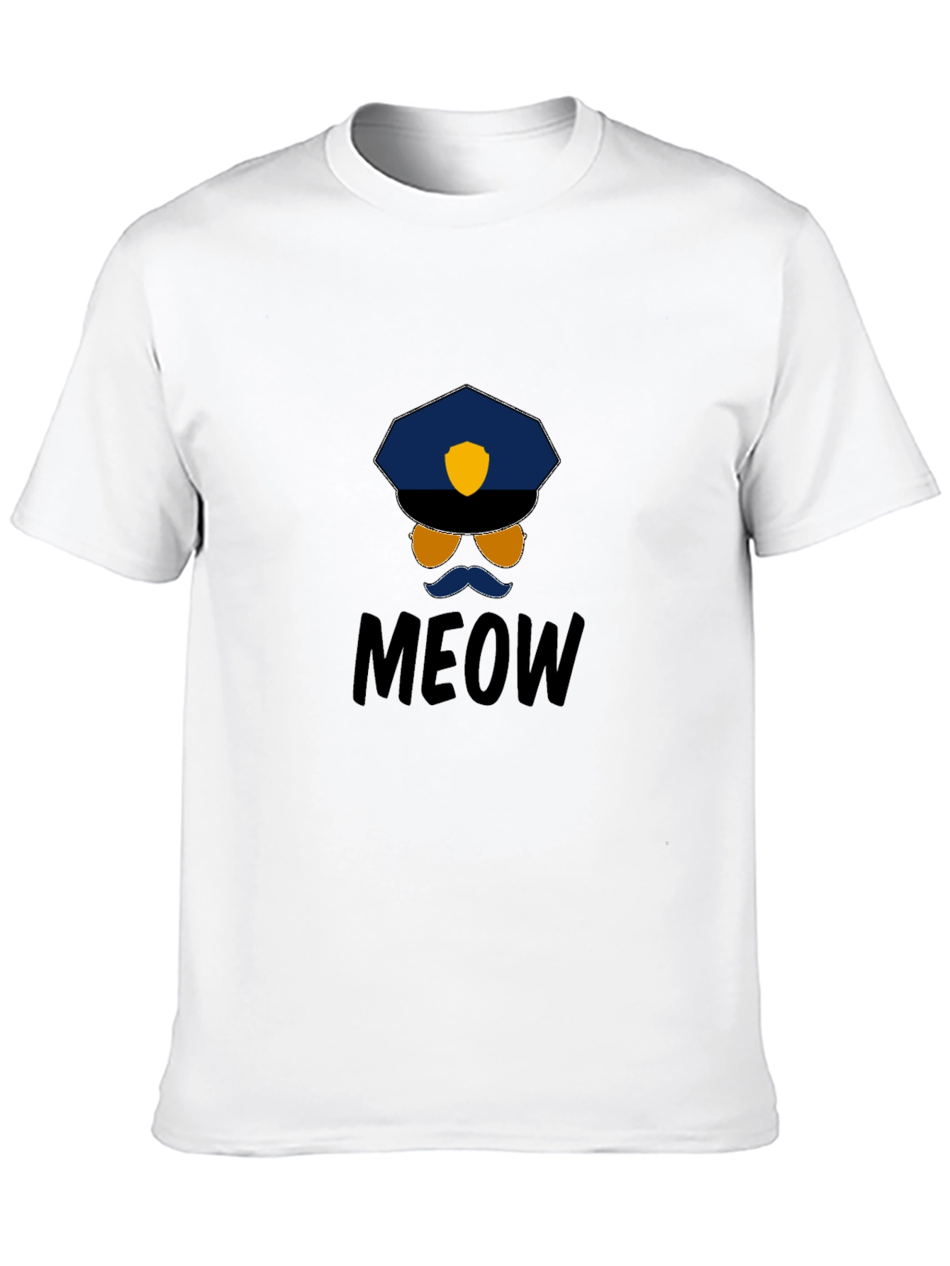 Meow Cop T-Shirt: Humorous Graphic Tee - 10