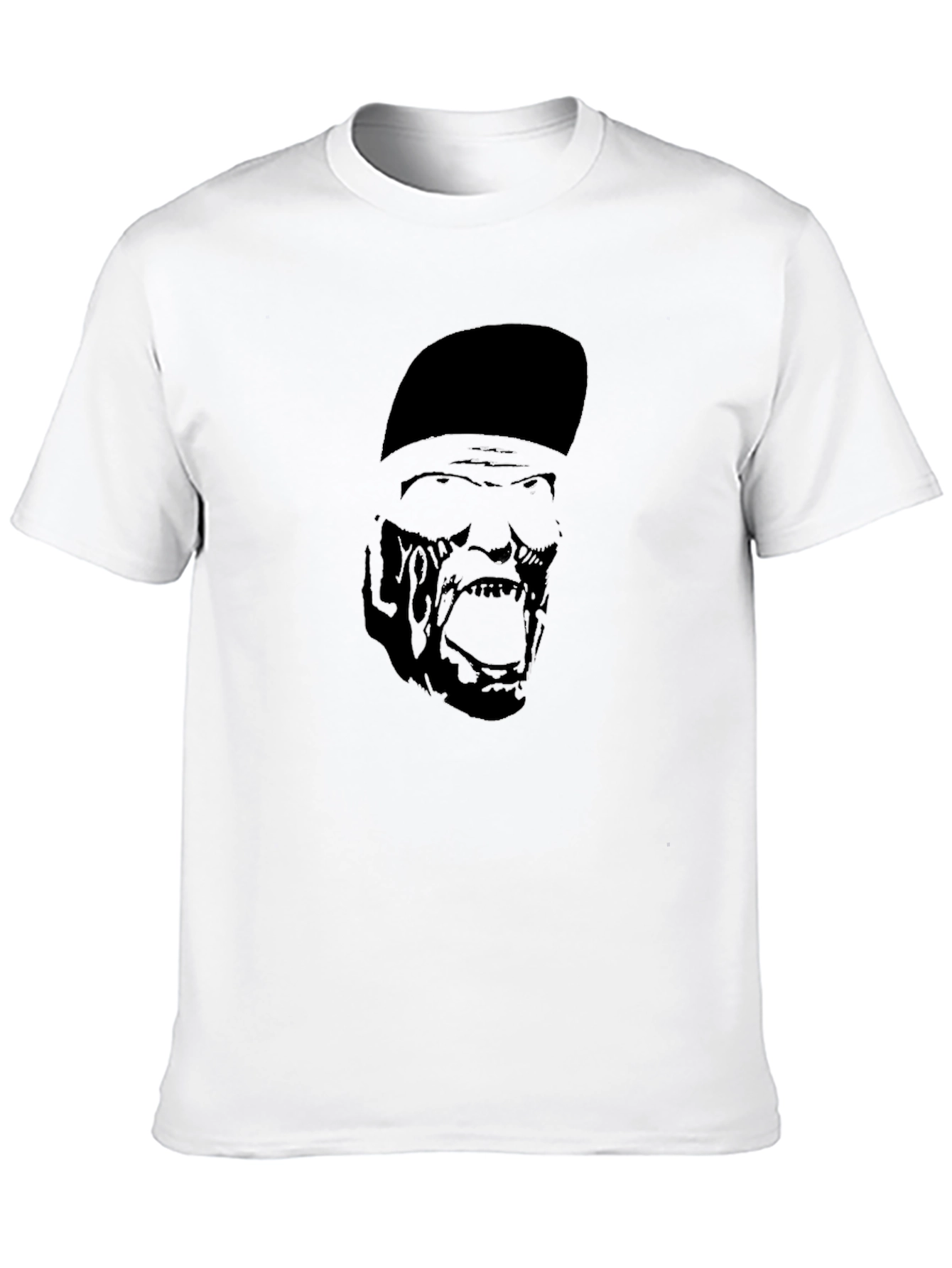 Black Graphic Print Black T-Shirt - Men's Fashion view 10