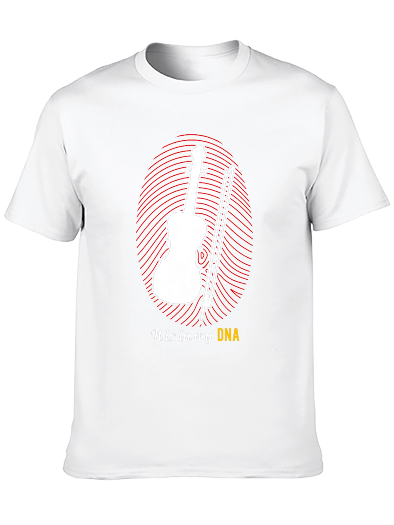 Black Musician's DNA T-Shirt - Violin Player Tee view 10