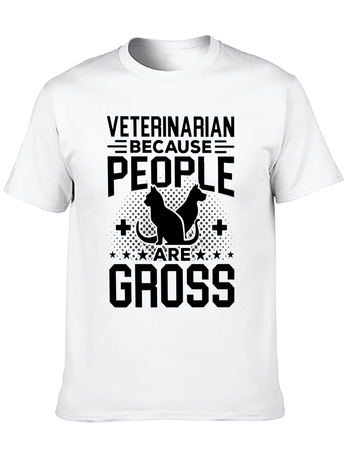 Black Veterinarian Because People Are Gross T-Shirt view 10