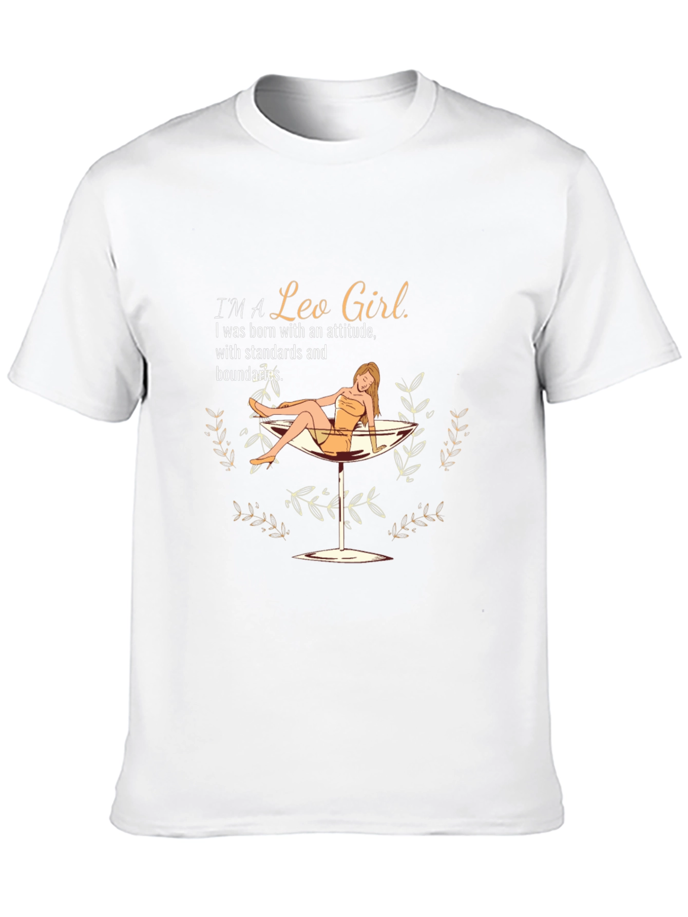 Black I'm a Leo Girl T-Shirt view 10