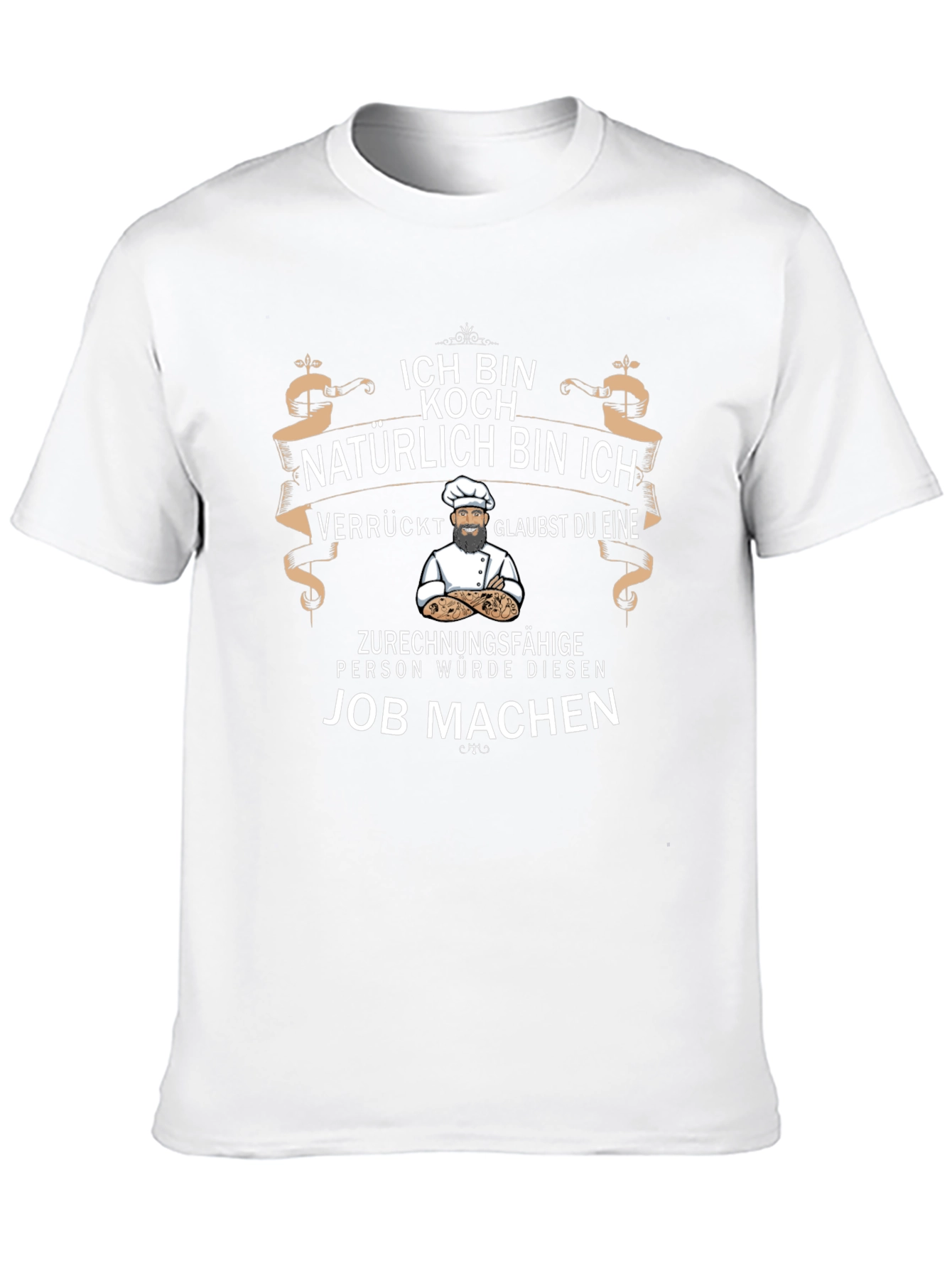 Black Funny Chef T-Shirt - ICH BIN KOCH view 10