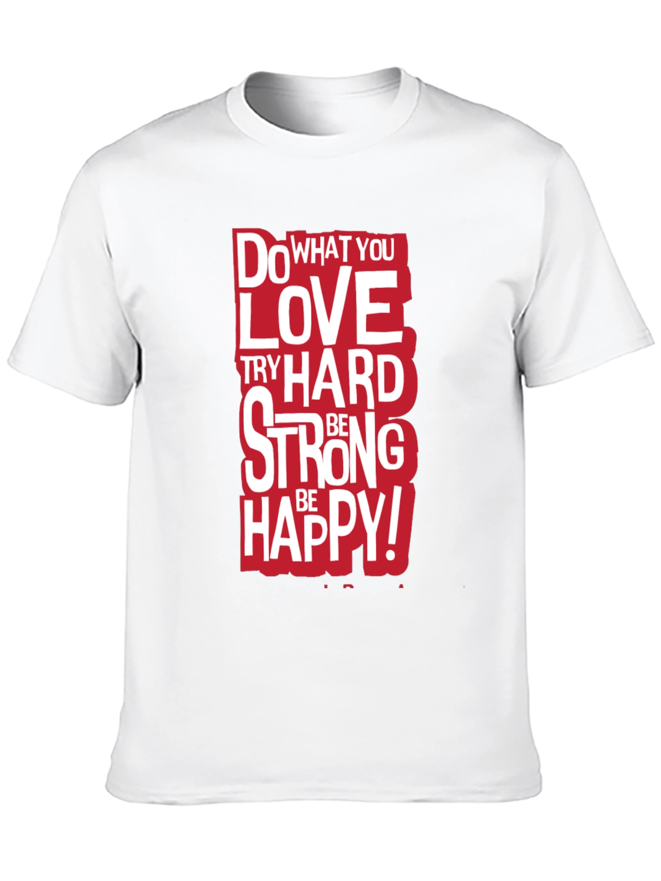 Black Motivational Graphic Tee - Do What You Love Black T-Shirt view 10