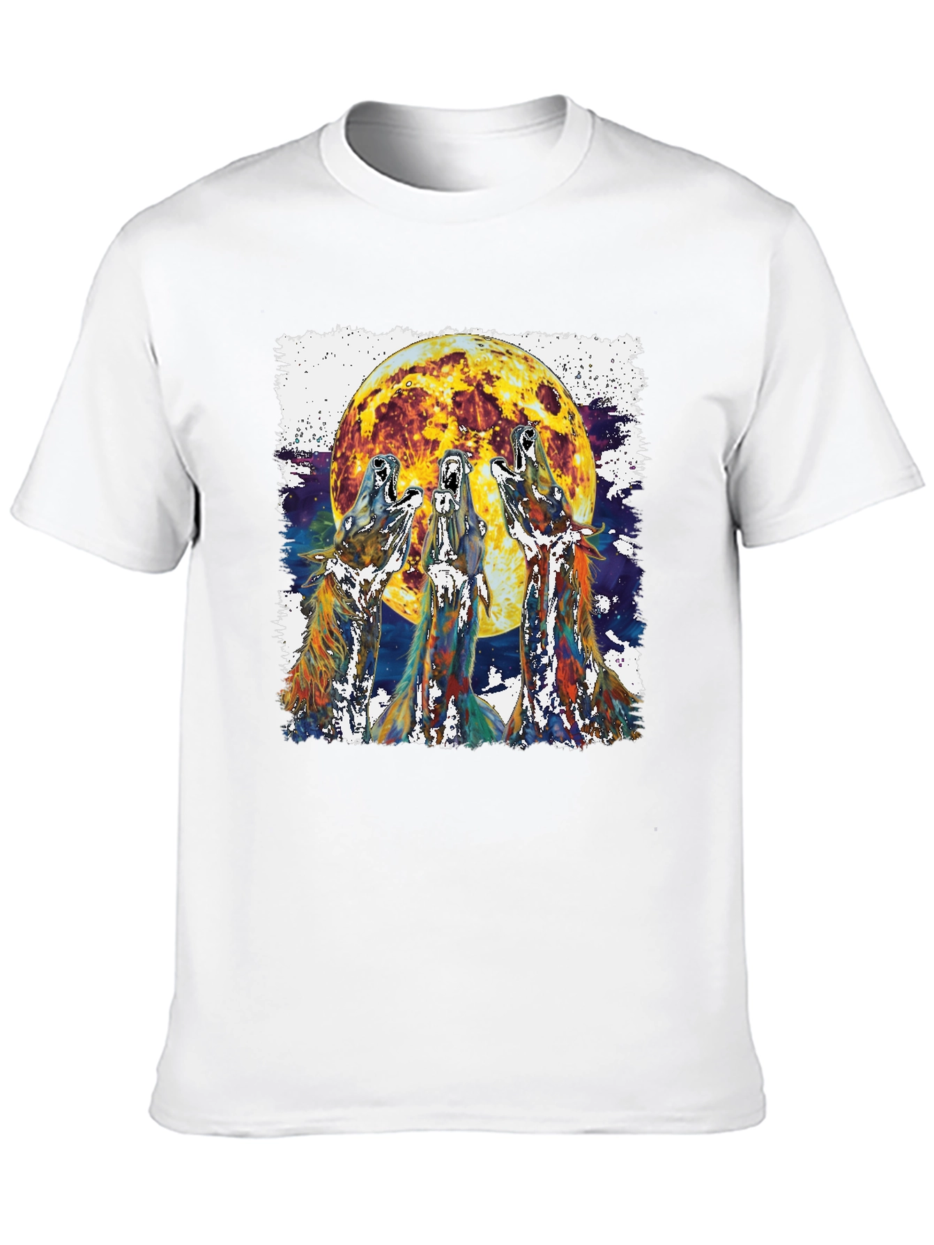 Black Wolf Moon Graphic Tee view 10