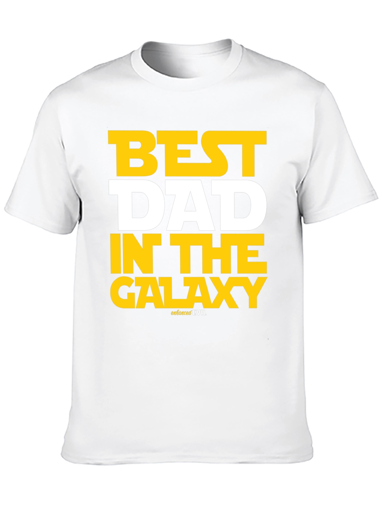 Black Best Dad in the Galaxy T-Shirt view 10