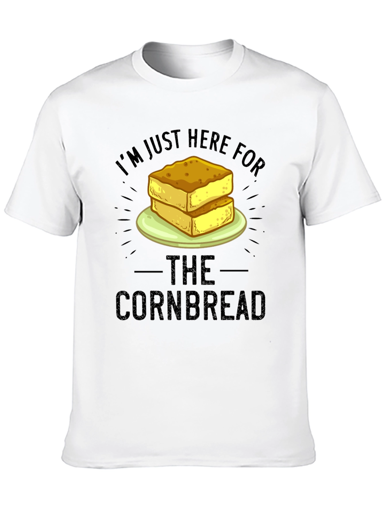 Black Cornbread Lover T-Shirt - Funny Foodie Tee view 10