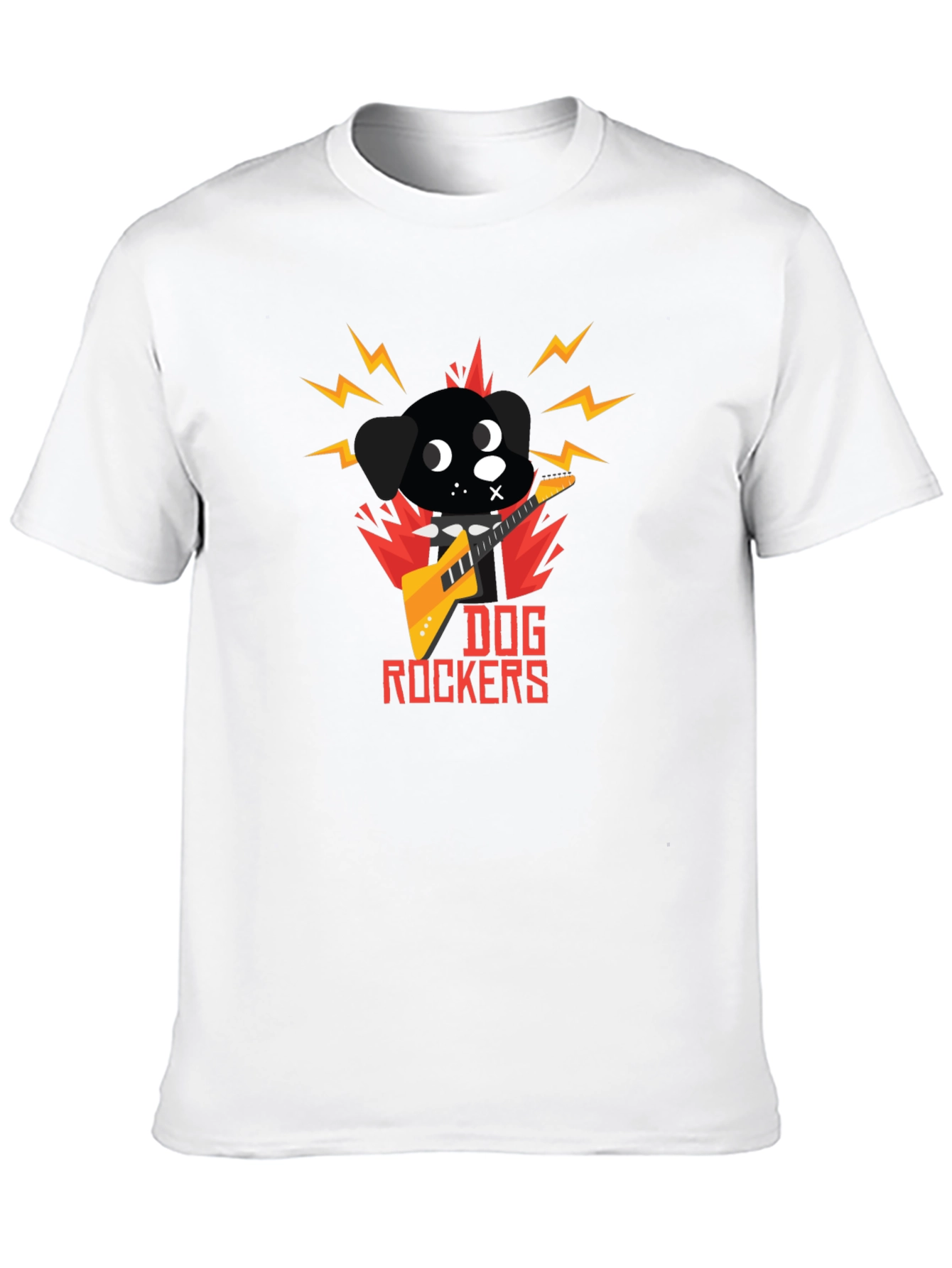 Black Dog Rockers T-Shirt - Cool Graphic Tee view 10