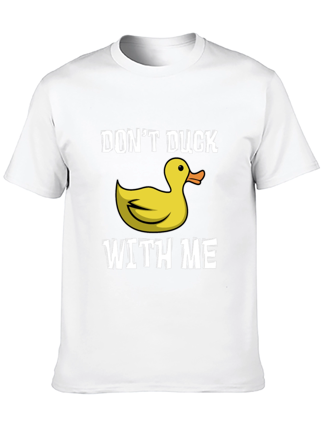 Black Don't Duck With Me T-Shirt - Funny Duck Graphic Tee view 10
