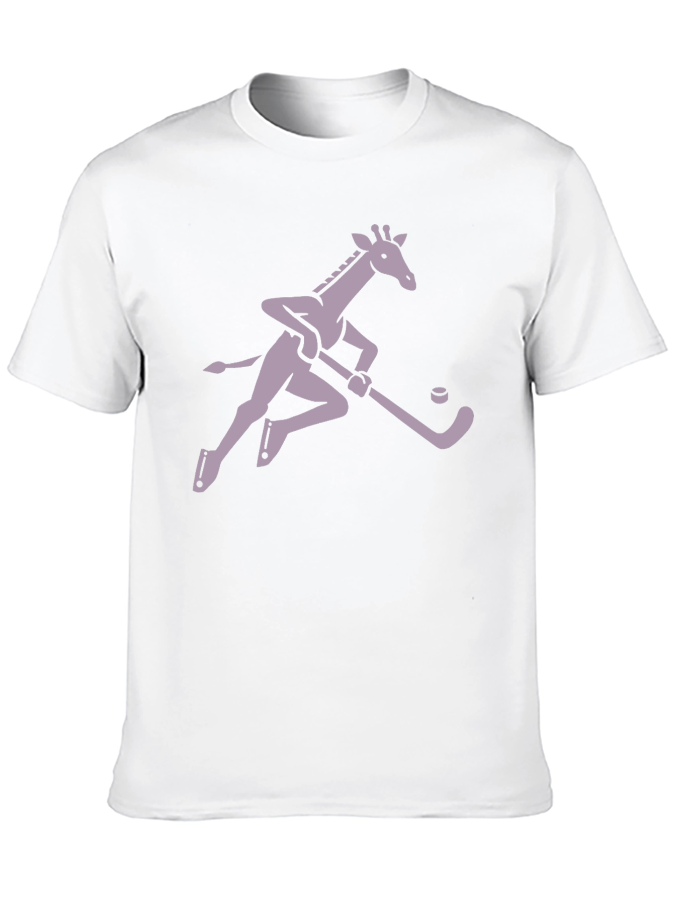 Black Hockey Giraffe Graphic Tee - Black view 10