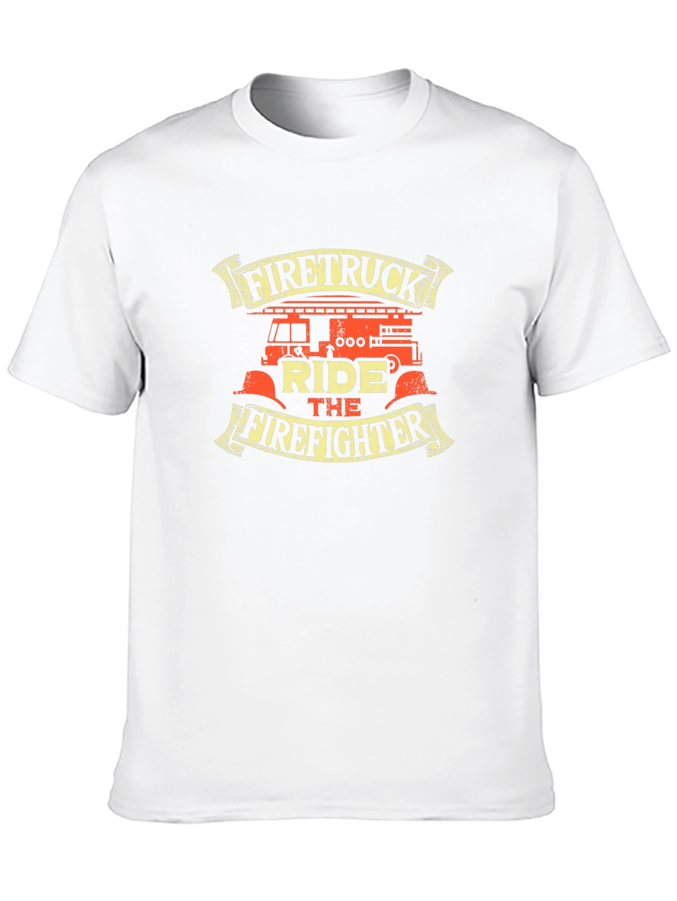 Black Firetruck Ride T-Shirt - Firefighter Tee view 10