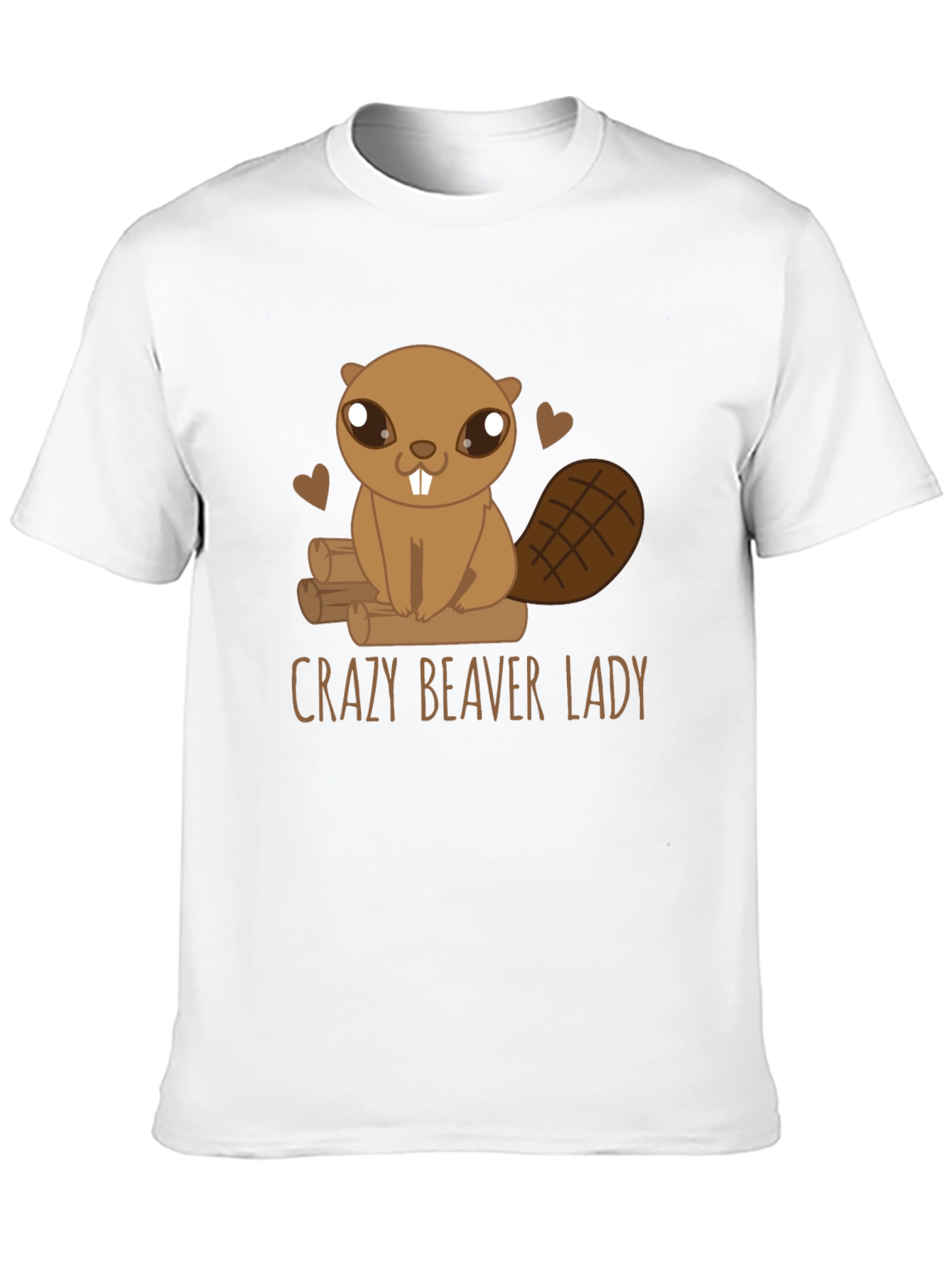 Black Crazy Beaver Lady Graphic Tee view 10