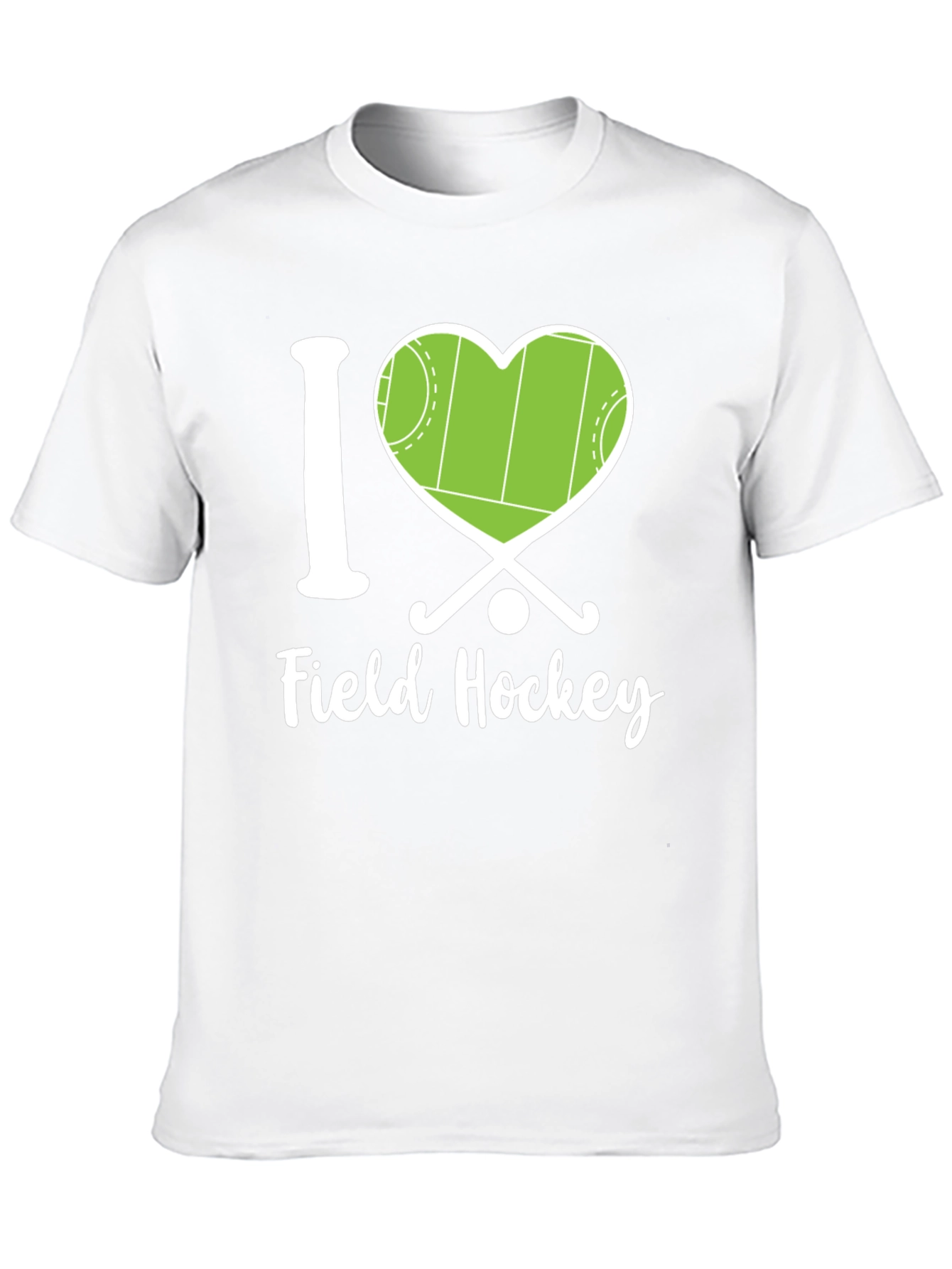 Black I Love Field Hockey Graphic Tee view 10