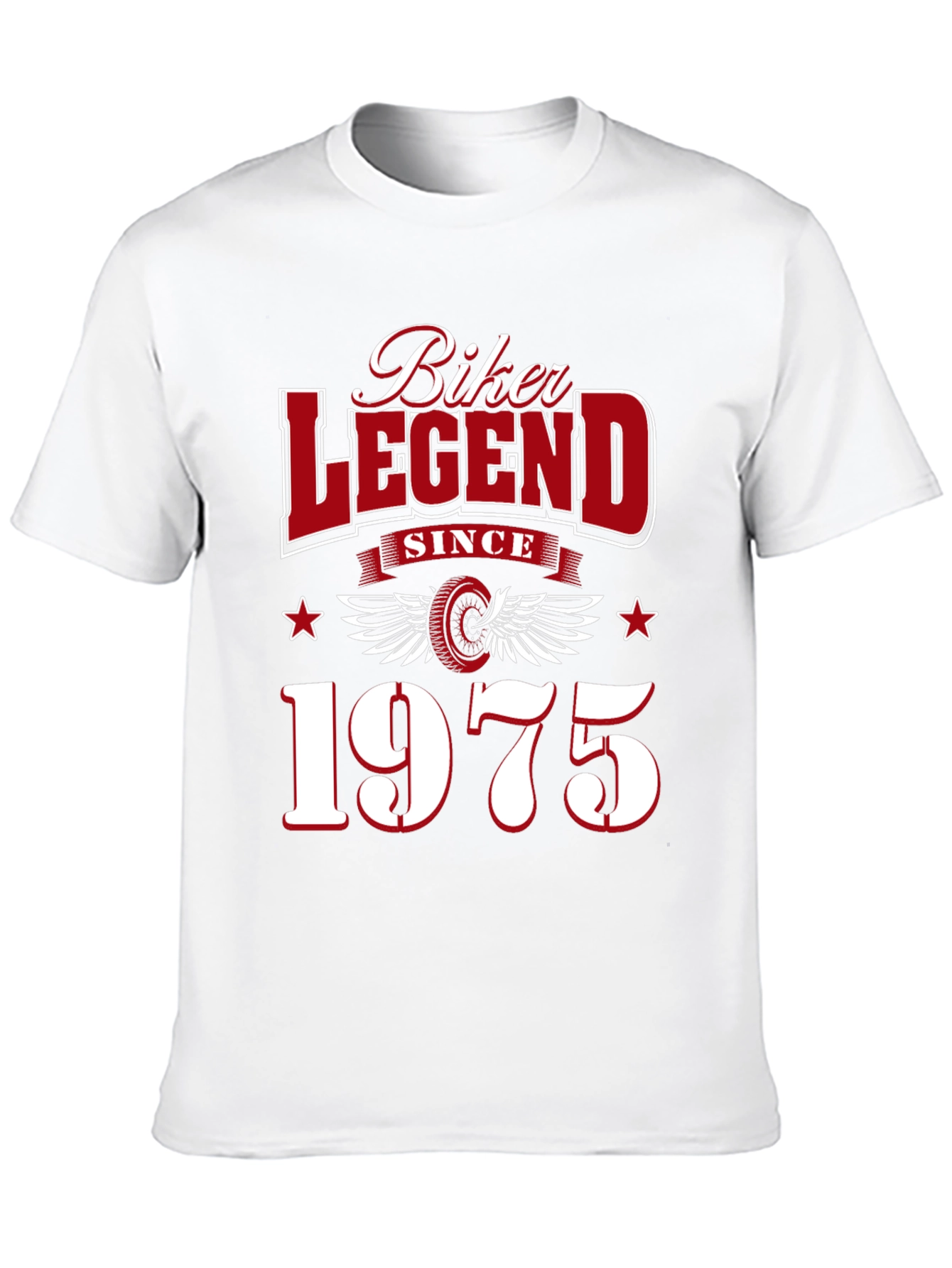 Black Biker Legend Since 1975 T-Shirt view 10