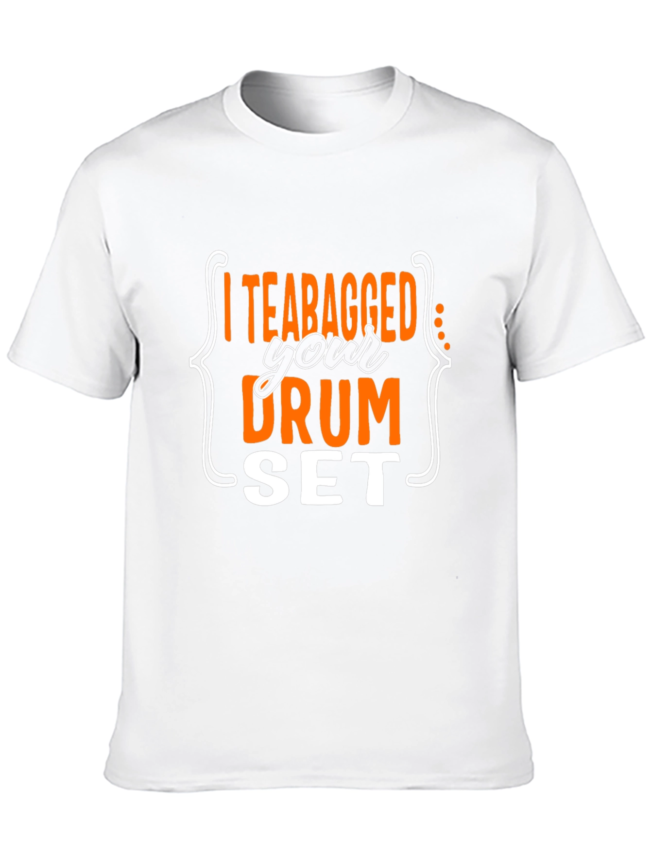 Black I Teabagged Your Drum Set T-Shirt view 10