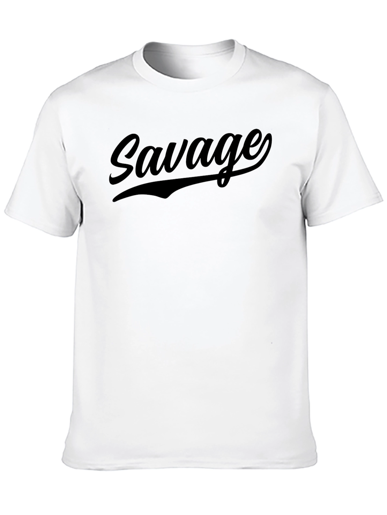 Black Savage Graphic T-Shirt - Men's Crew Neck Tee view 10