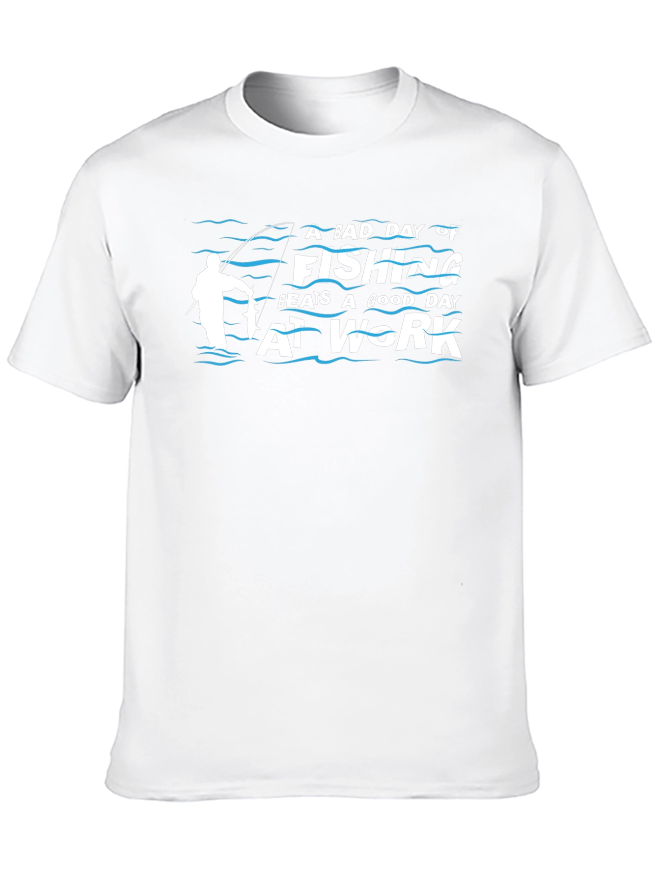 Black A Bad Day of Fishing T-Shirt view 10