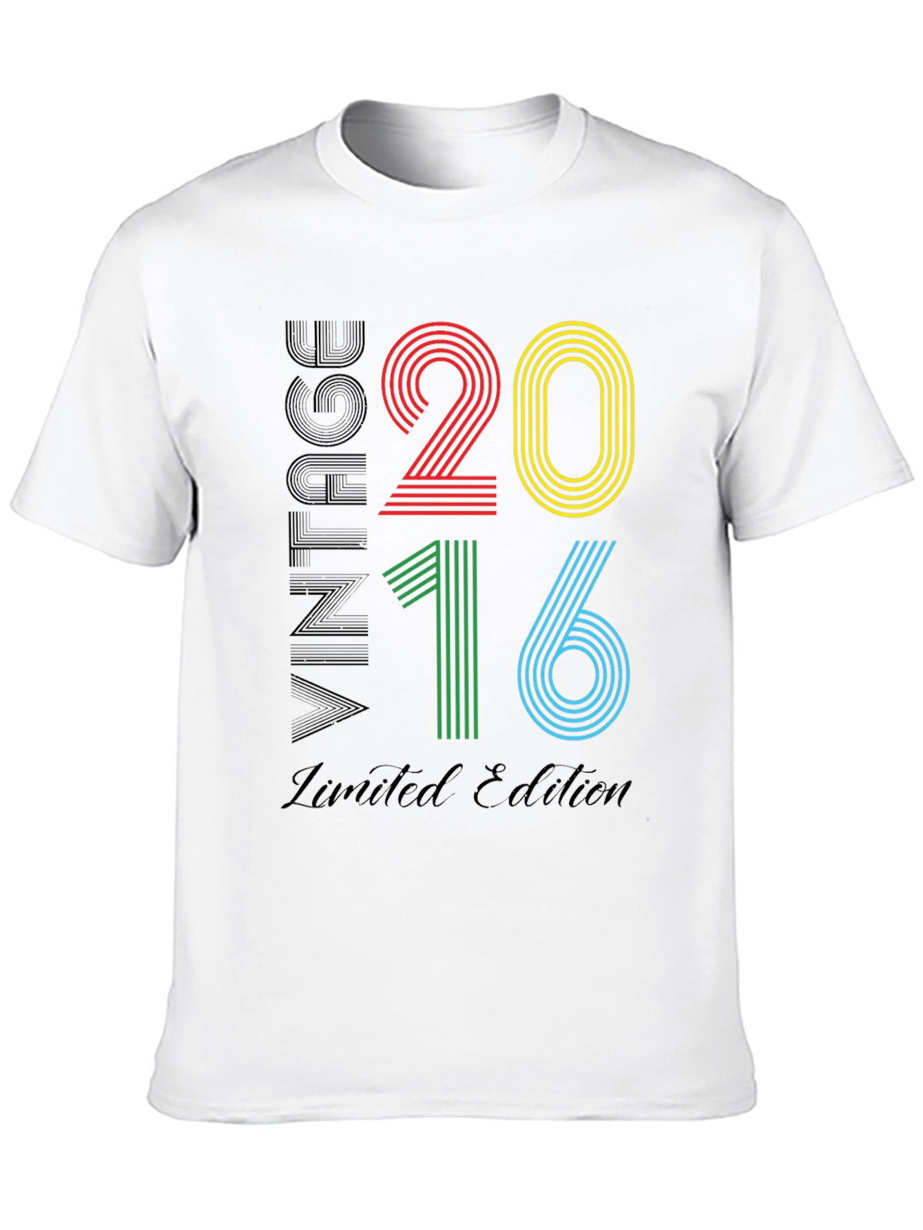 Black Vintage 2016 Limited Edition T-Shirt view 10