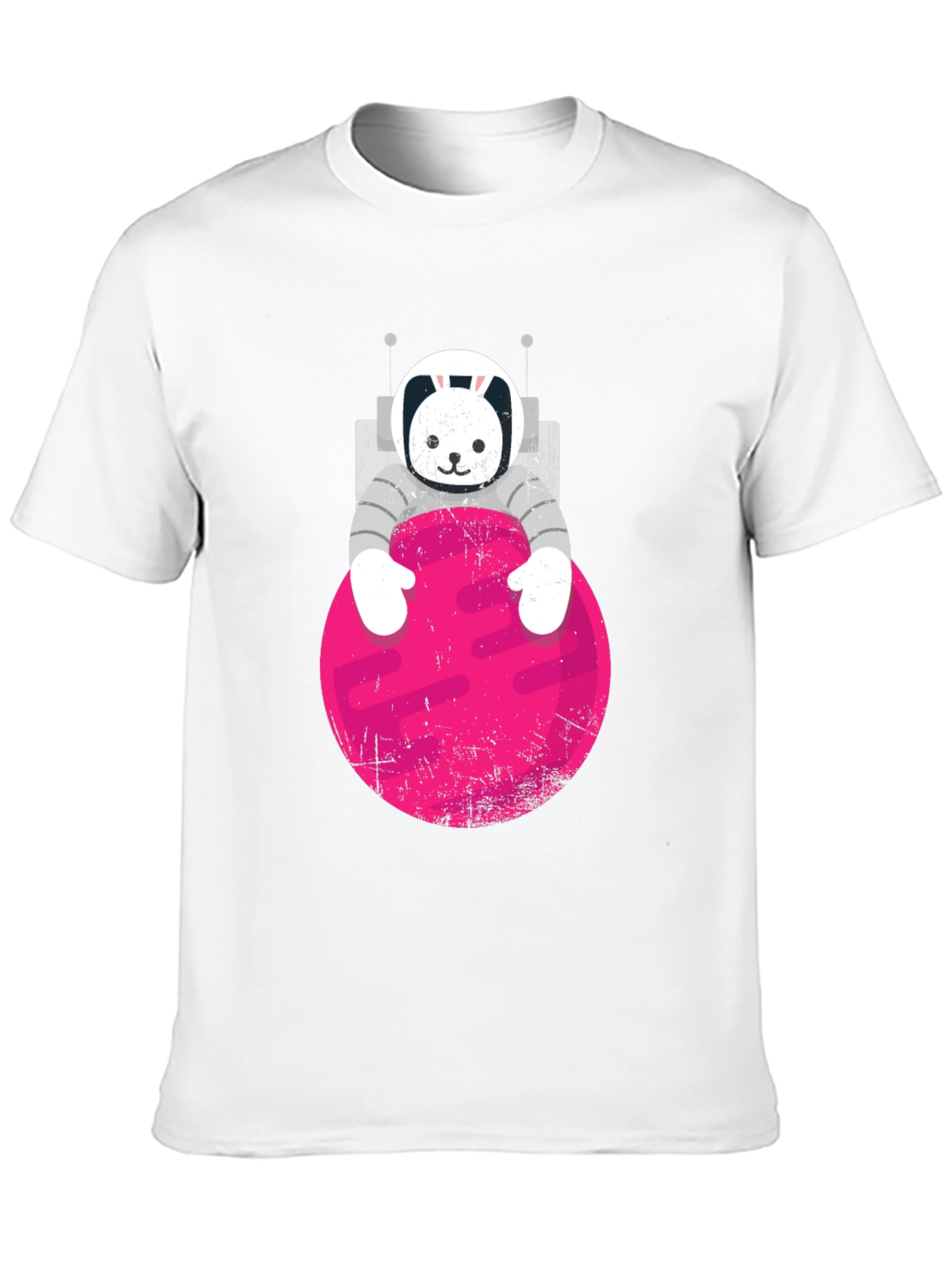 Black Astronaut Bunny Graphic T-Shirt view 10