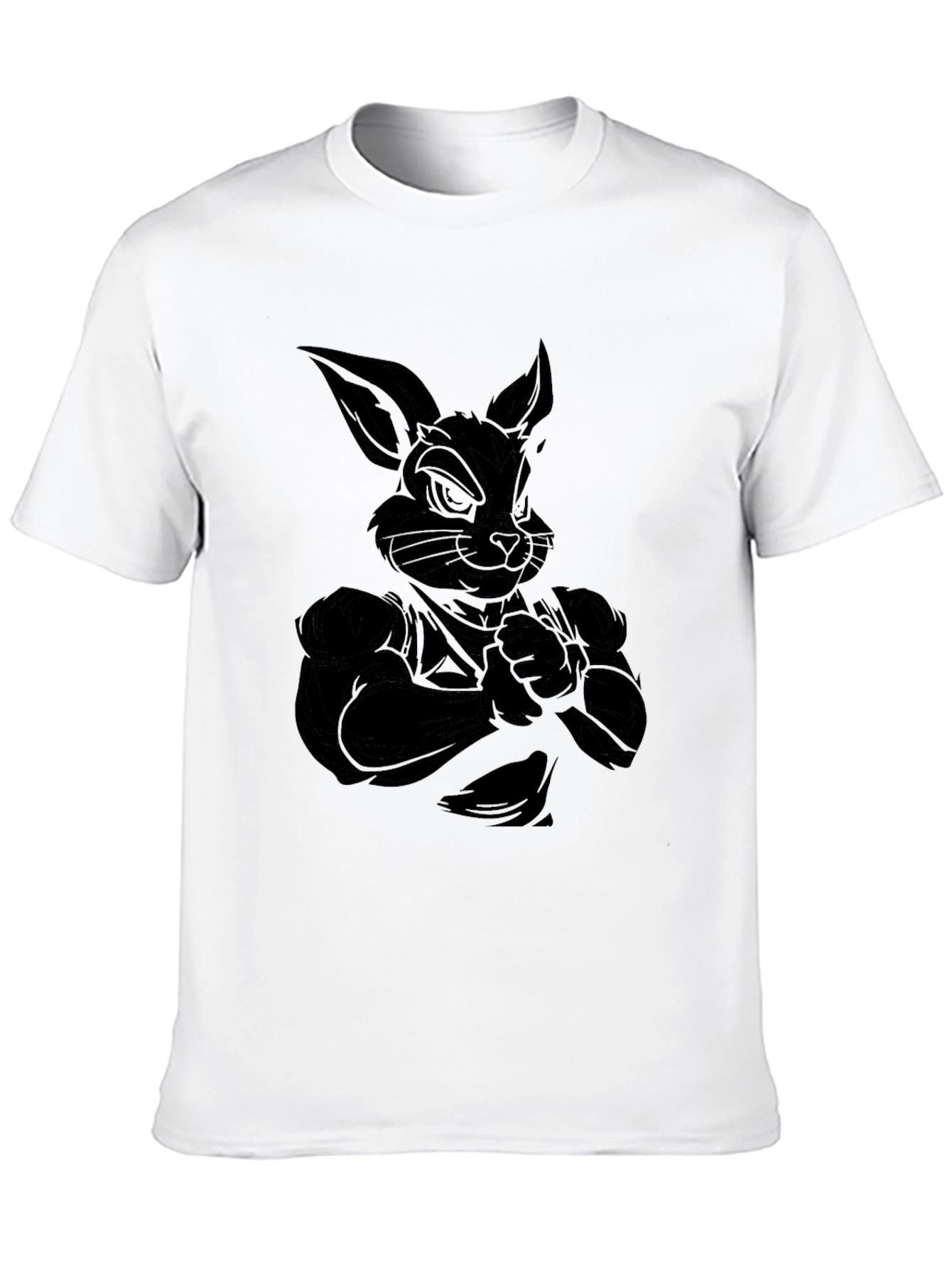 Black Black Rabbit Graphic Tee - Men's Crew Neck T-Shirt view 10