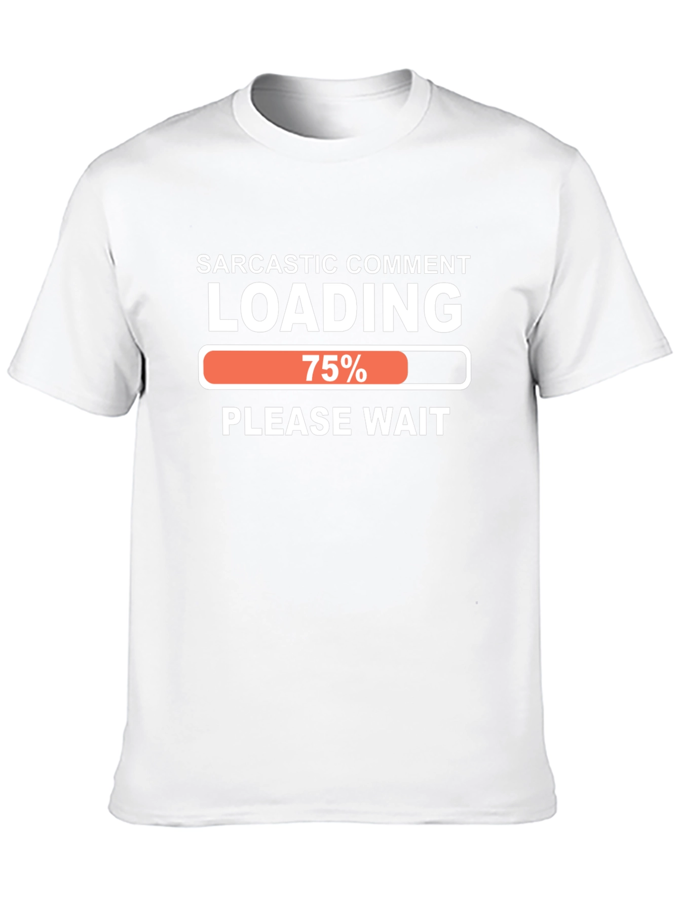 Black Sarcastic Comment Loading Funny T-Shirt view 10