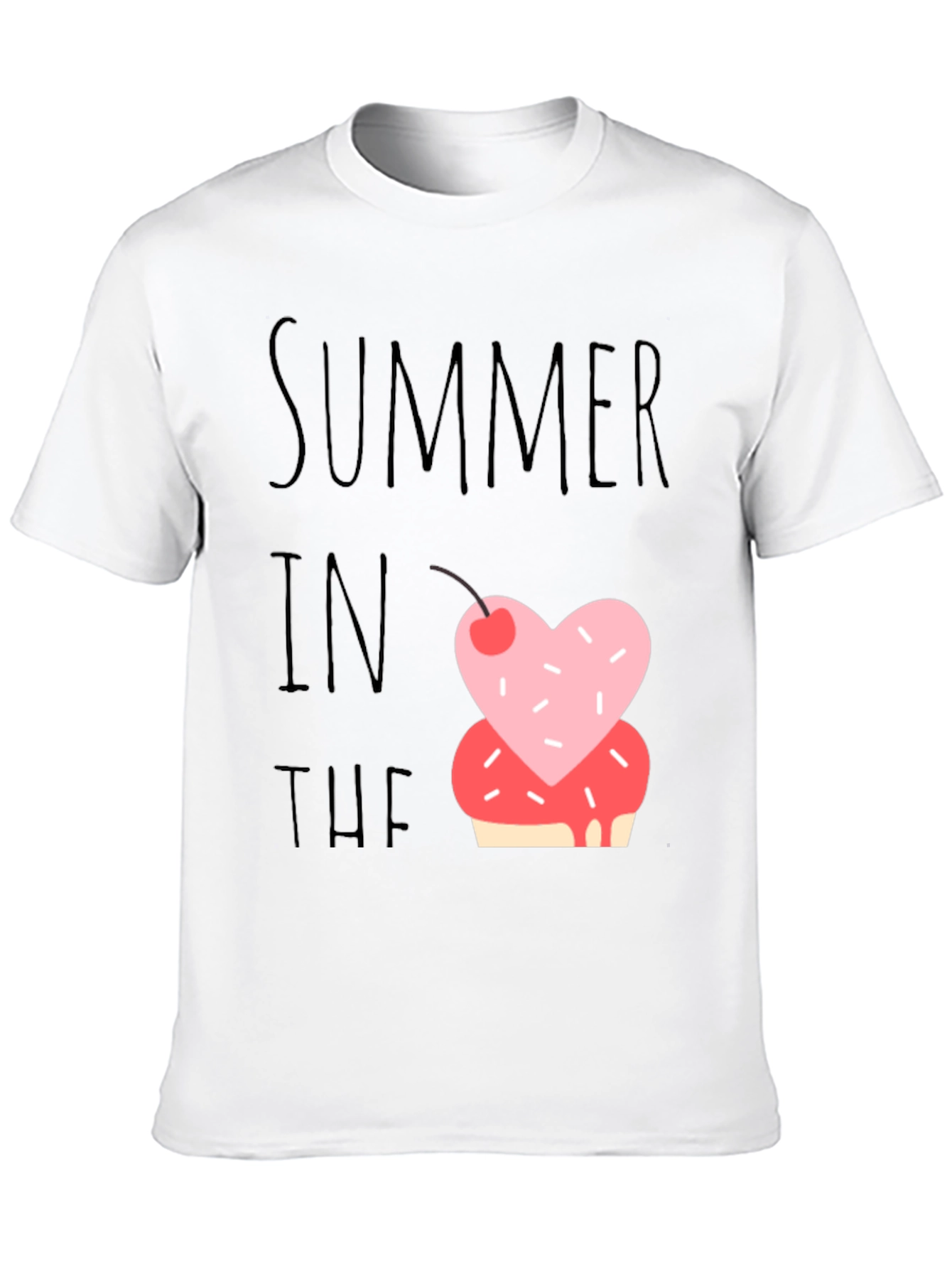 Black Summer Sweet Treat Tee - Fun Casual Shirt view 10