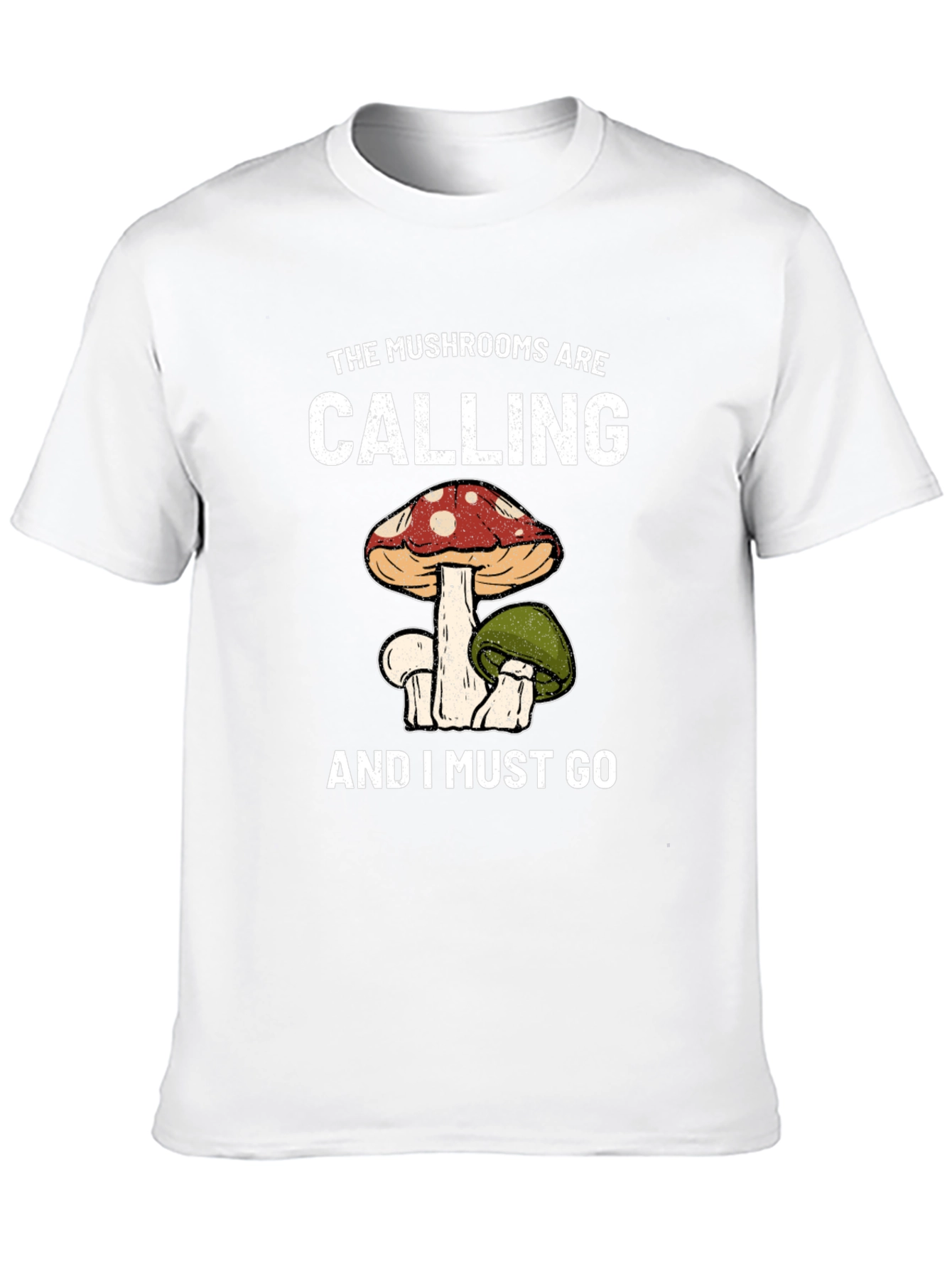Black Mushroom Calling T-Shirt view 10
