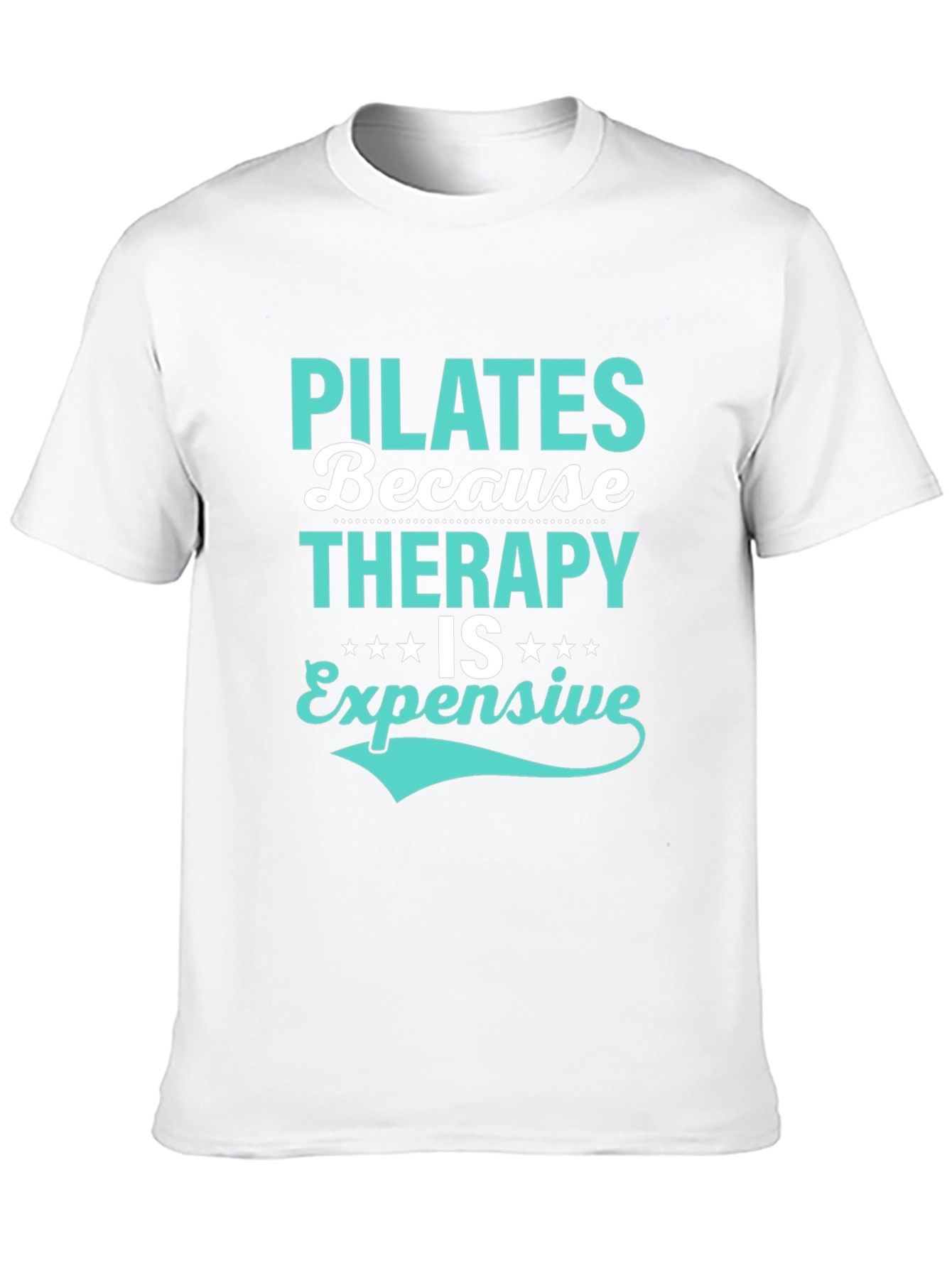 Black Pilates Therapy Funny Graphic Tee view 10