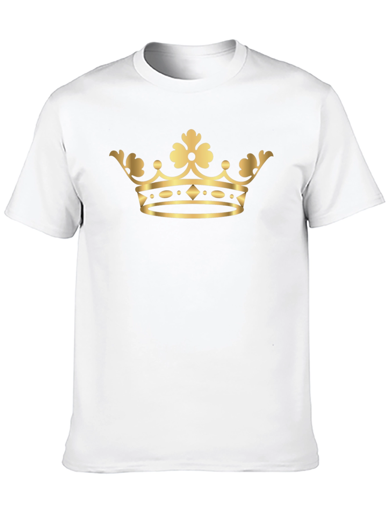 Black Gold Crown Graphic Tee - Classic Style view 10