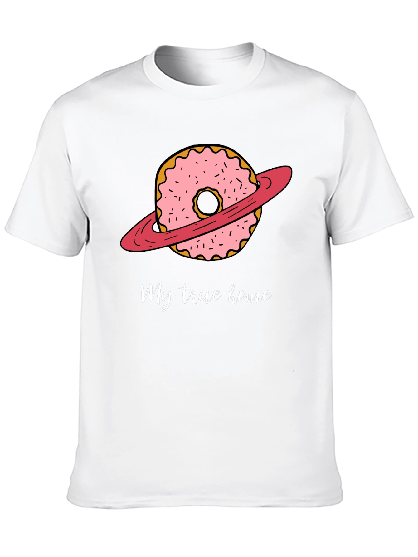 Black Donut Planet T-Shirt - My True Home view 10