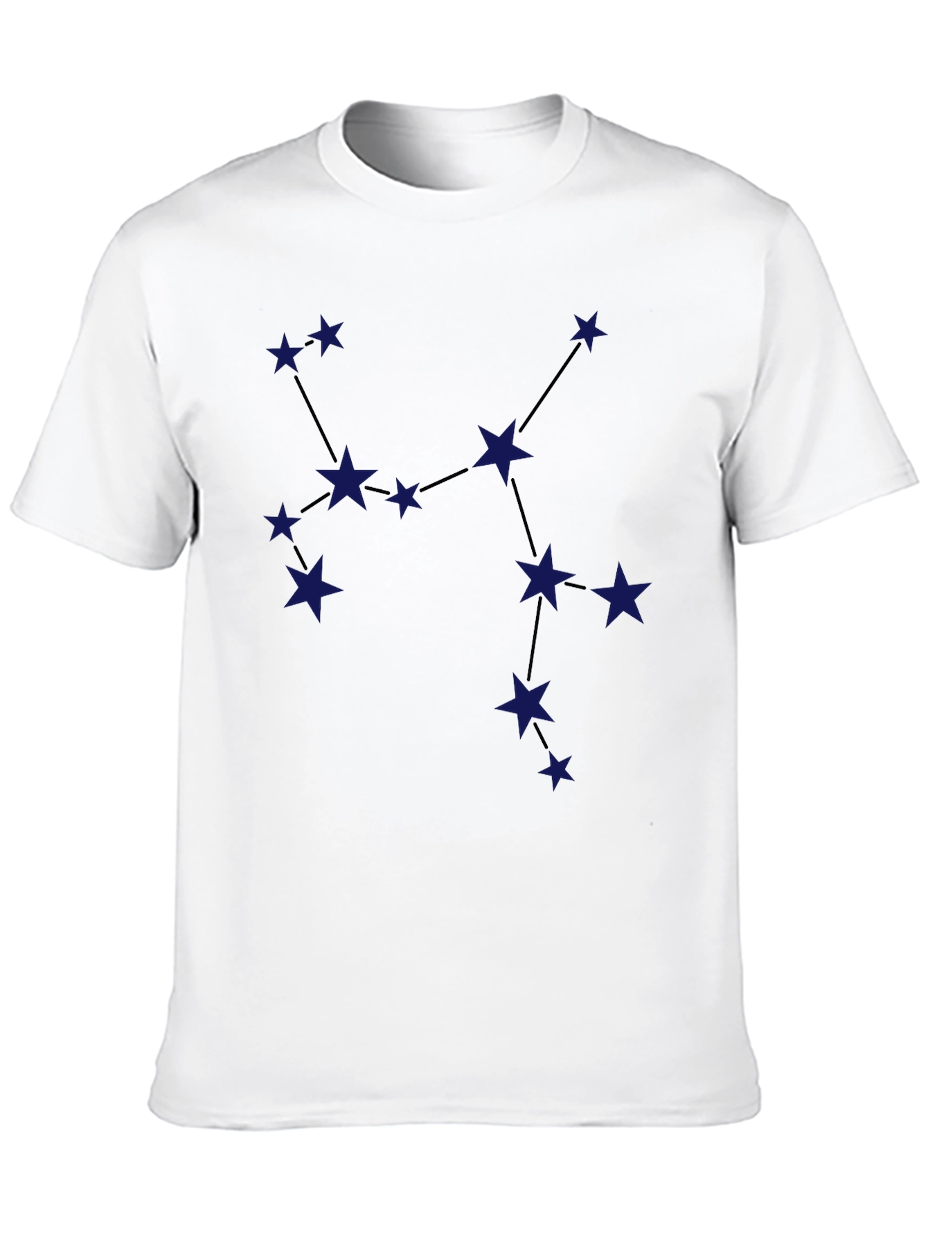 Black Constellation Graphic Tee - Stylish Star Design view 10