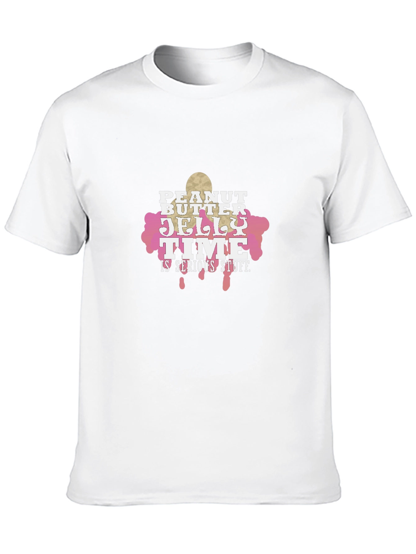 Black Peanut Butter Jelly Time Funny Graphic Tee view 10