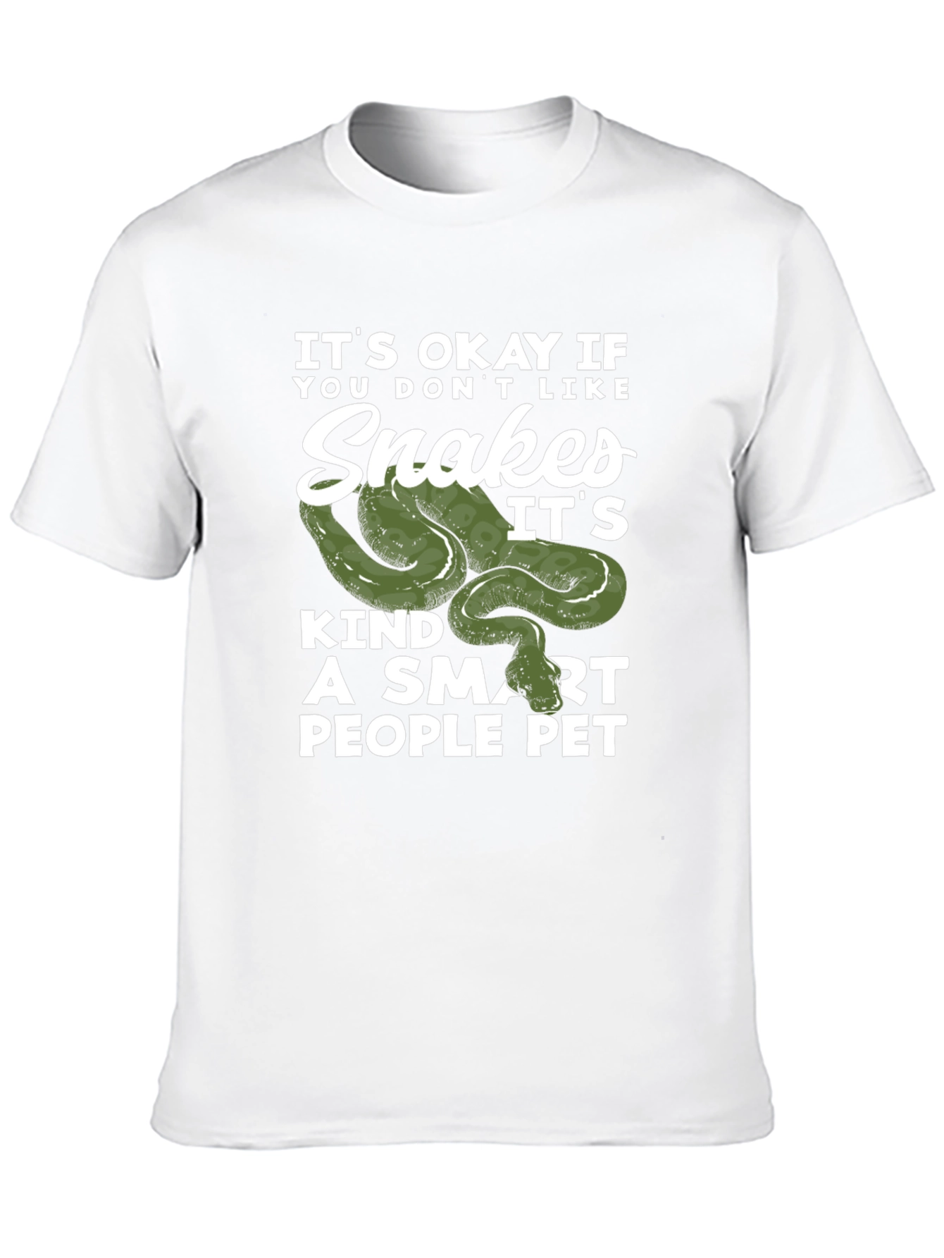 Black Snakes Smart People Pet Black T-Shirt view 10