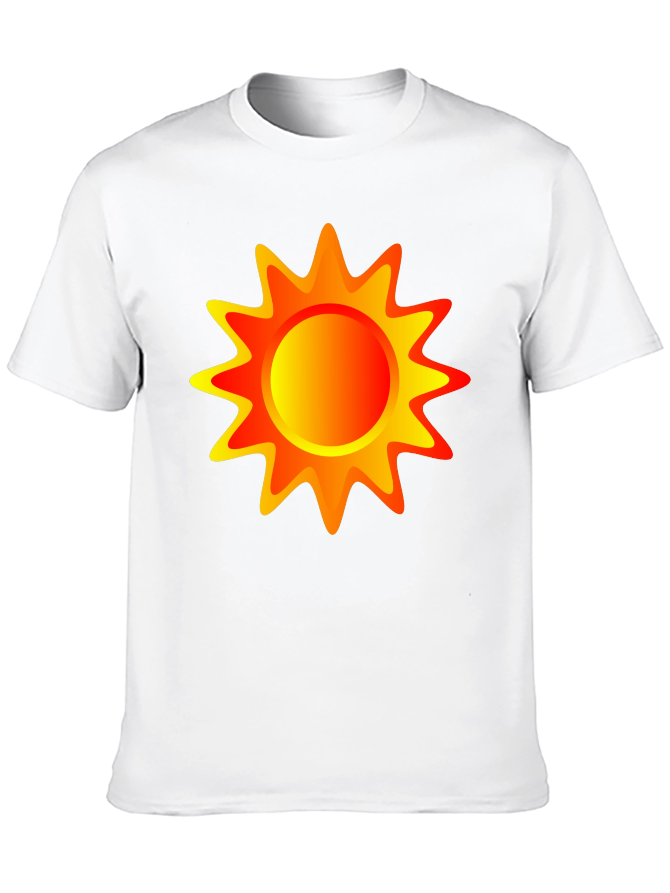 Black Vibrant Sun Graphic Black T-Shirt view 10